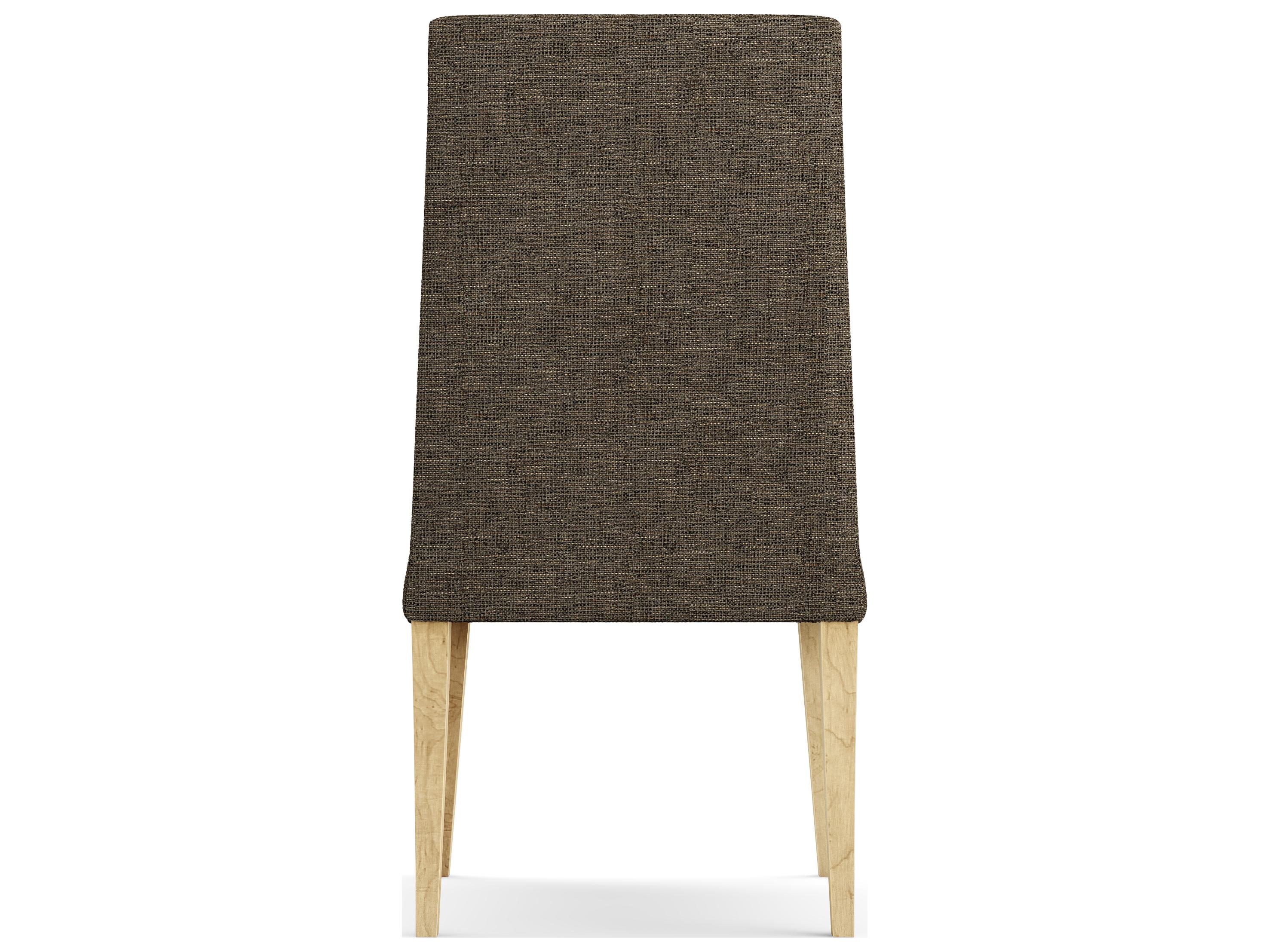 Saloom Camila Beech Wood Brown Upholstered Armless Dining Chair