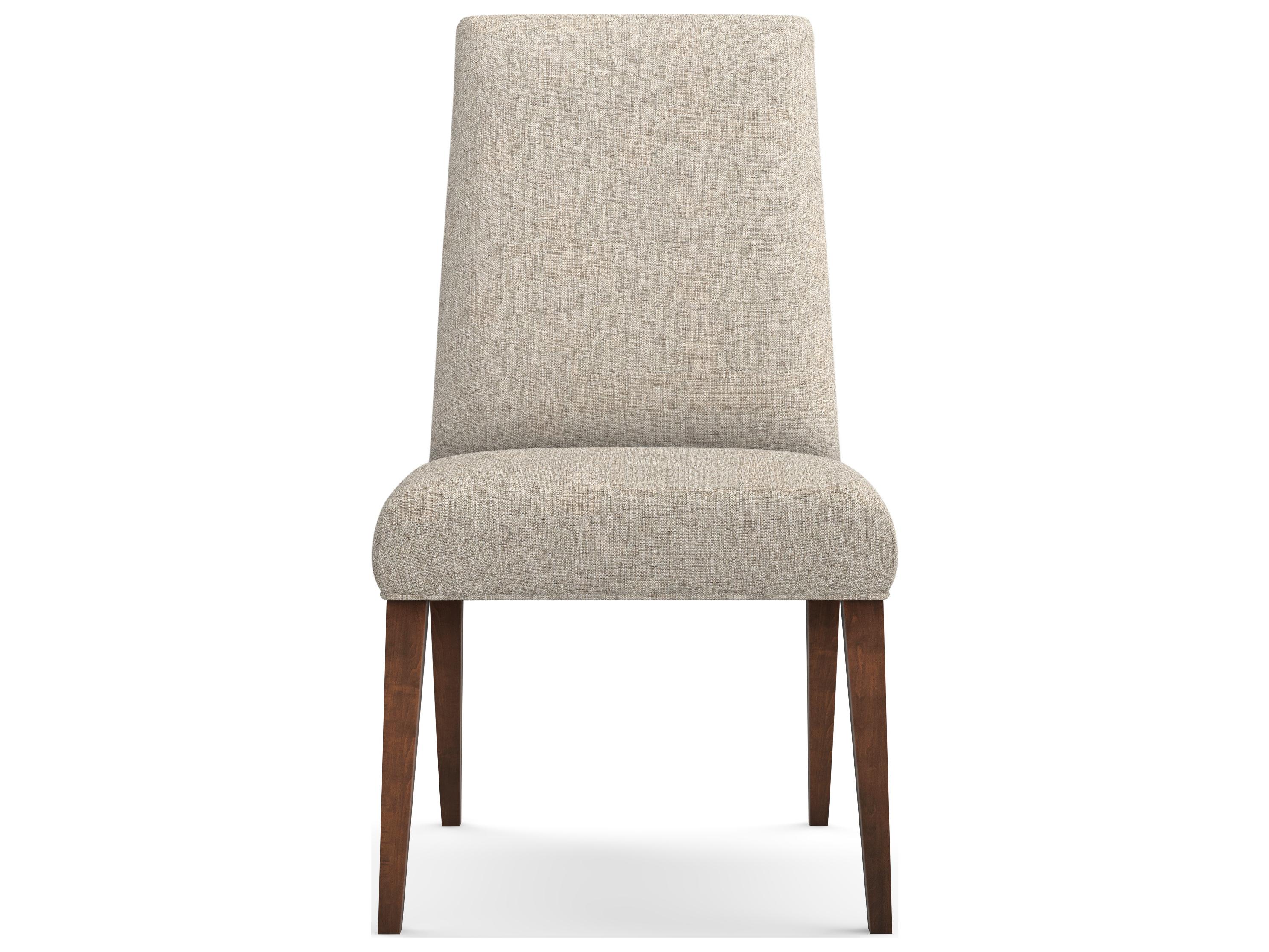 Saloom Camila Beech Wood Beige Upholstered Armless Dining Chair
