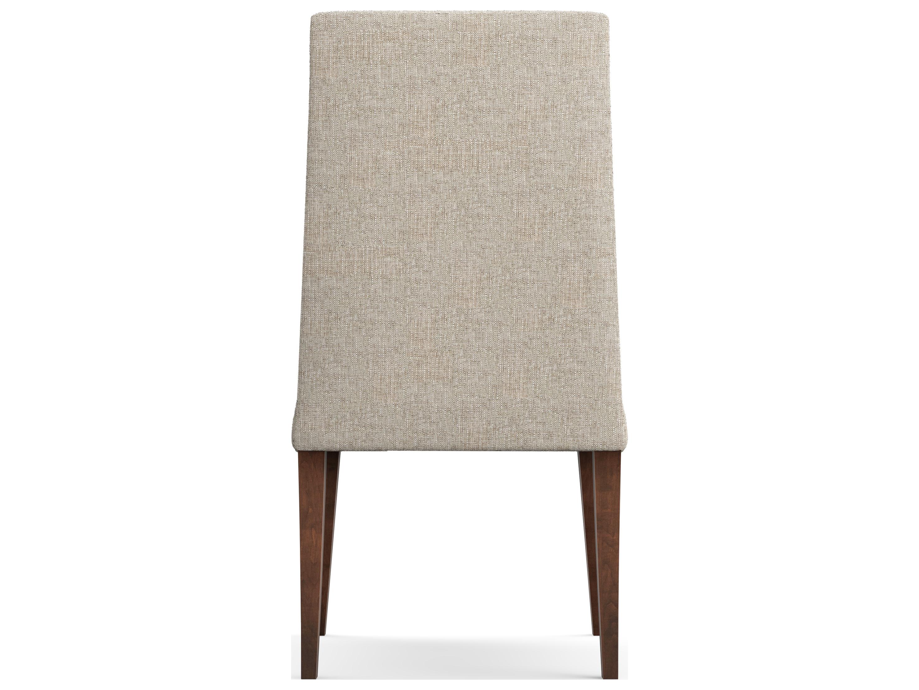 Saloom Camila Beech Wood Beige Upholstered Armless Dining Chair