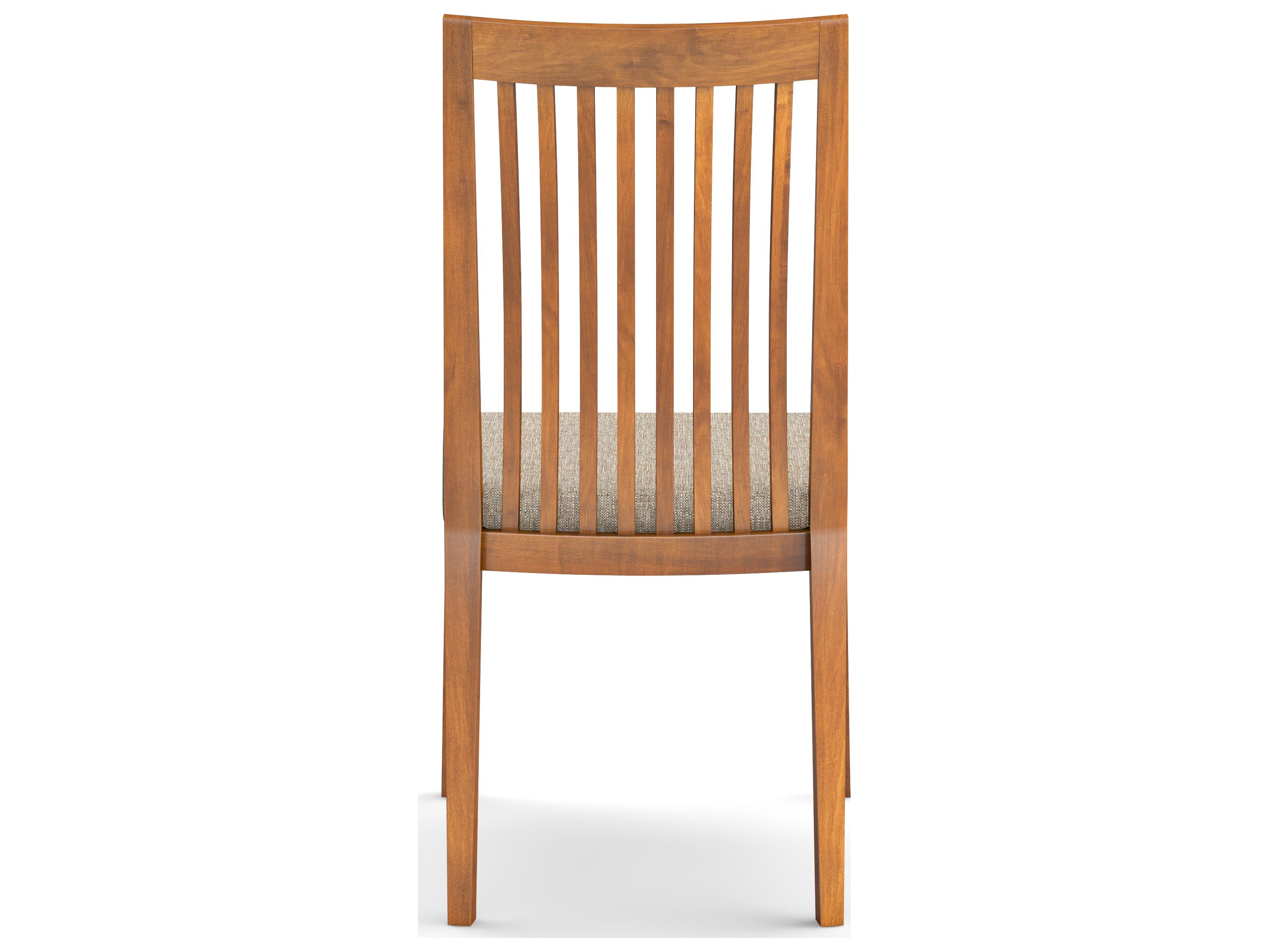 Saloom Mason Beech Wood Beige Upholstered Armless Dining Chair