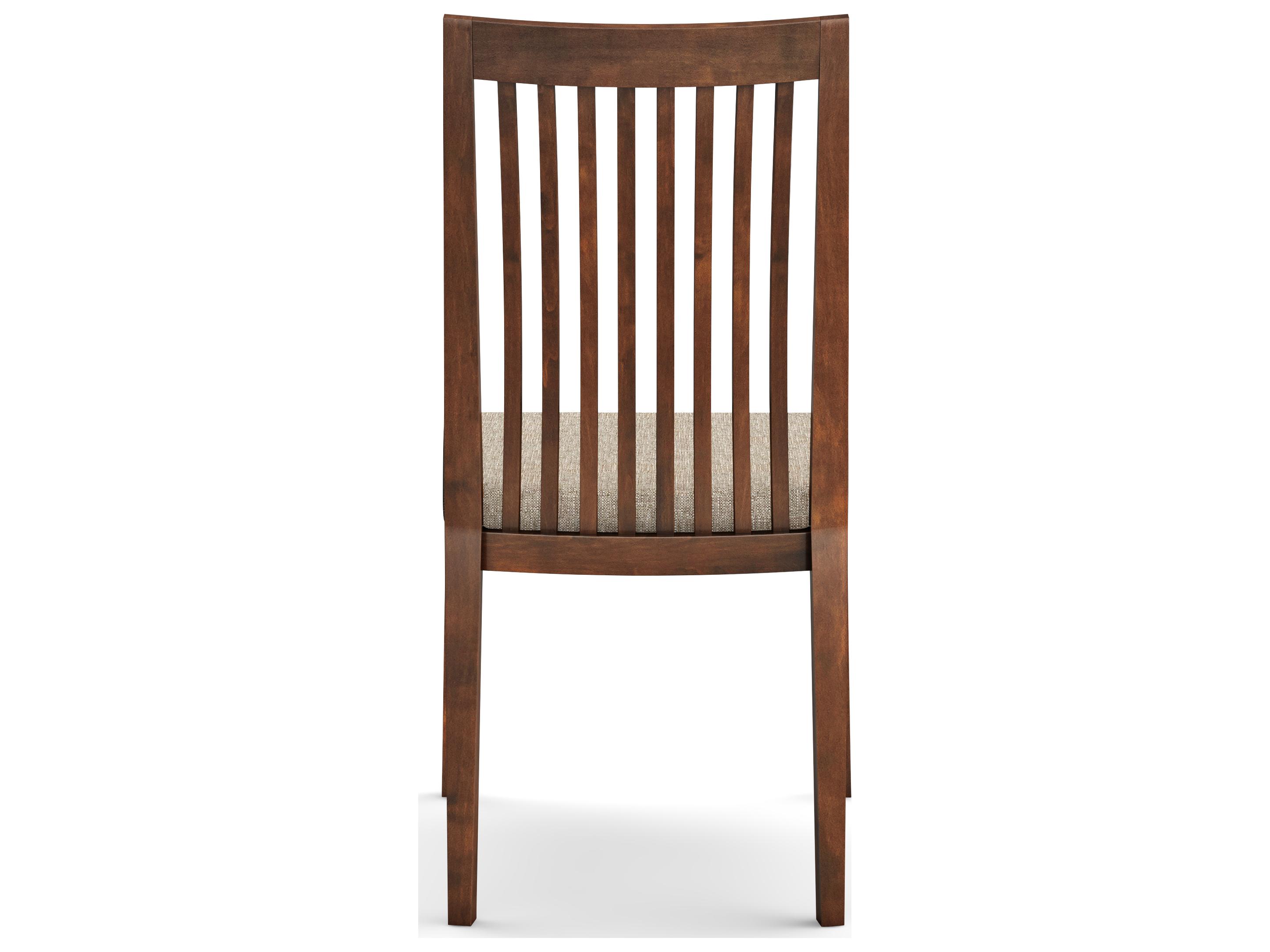 Saloom Mason Beech Wood Beige Upholstered Armless Dining Chair