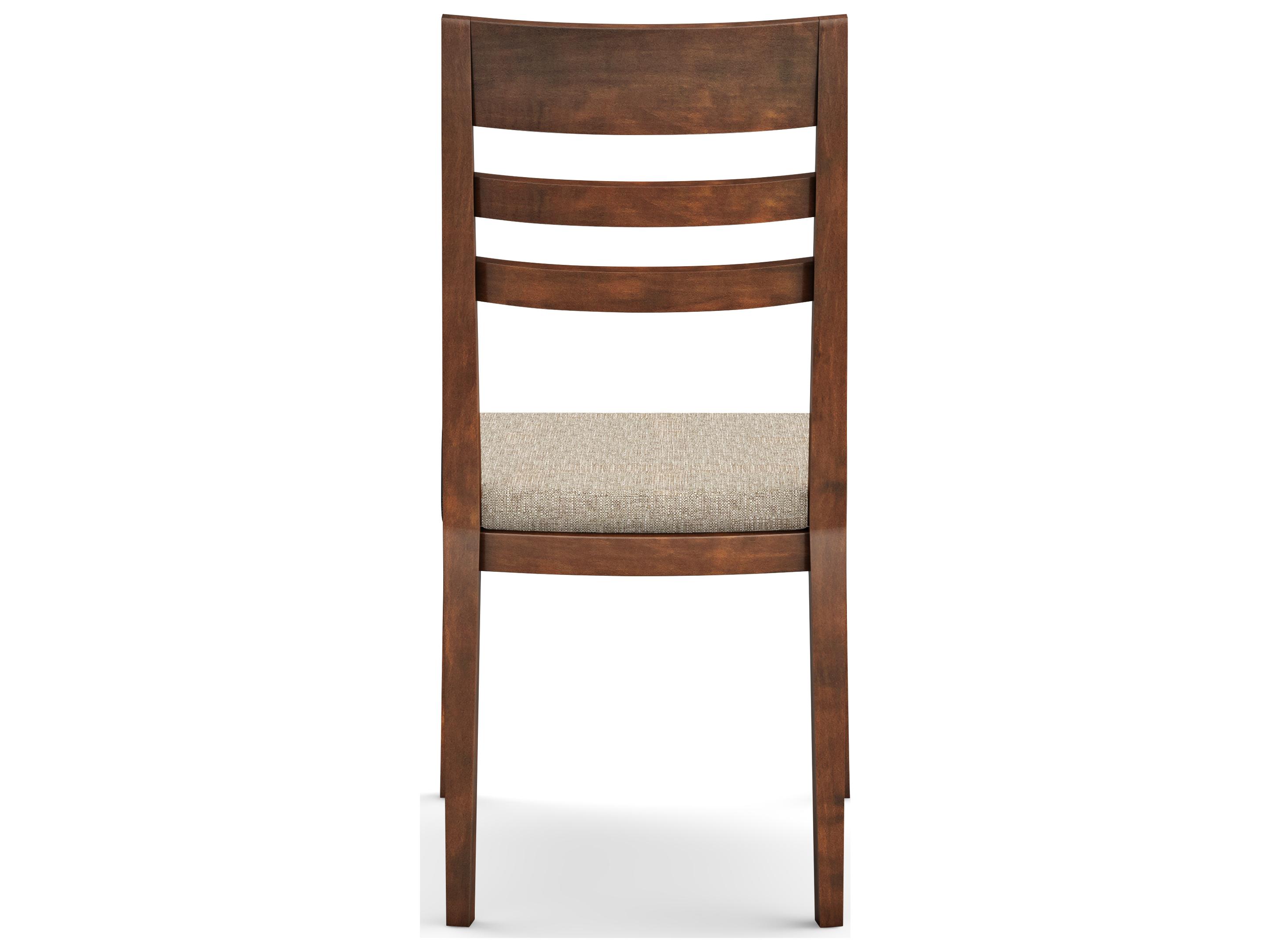 Saloom Madison Beech Wood Beige Upholstered Armless Dining Chair