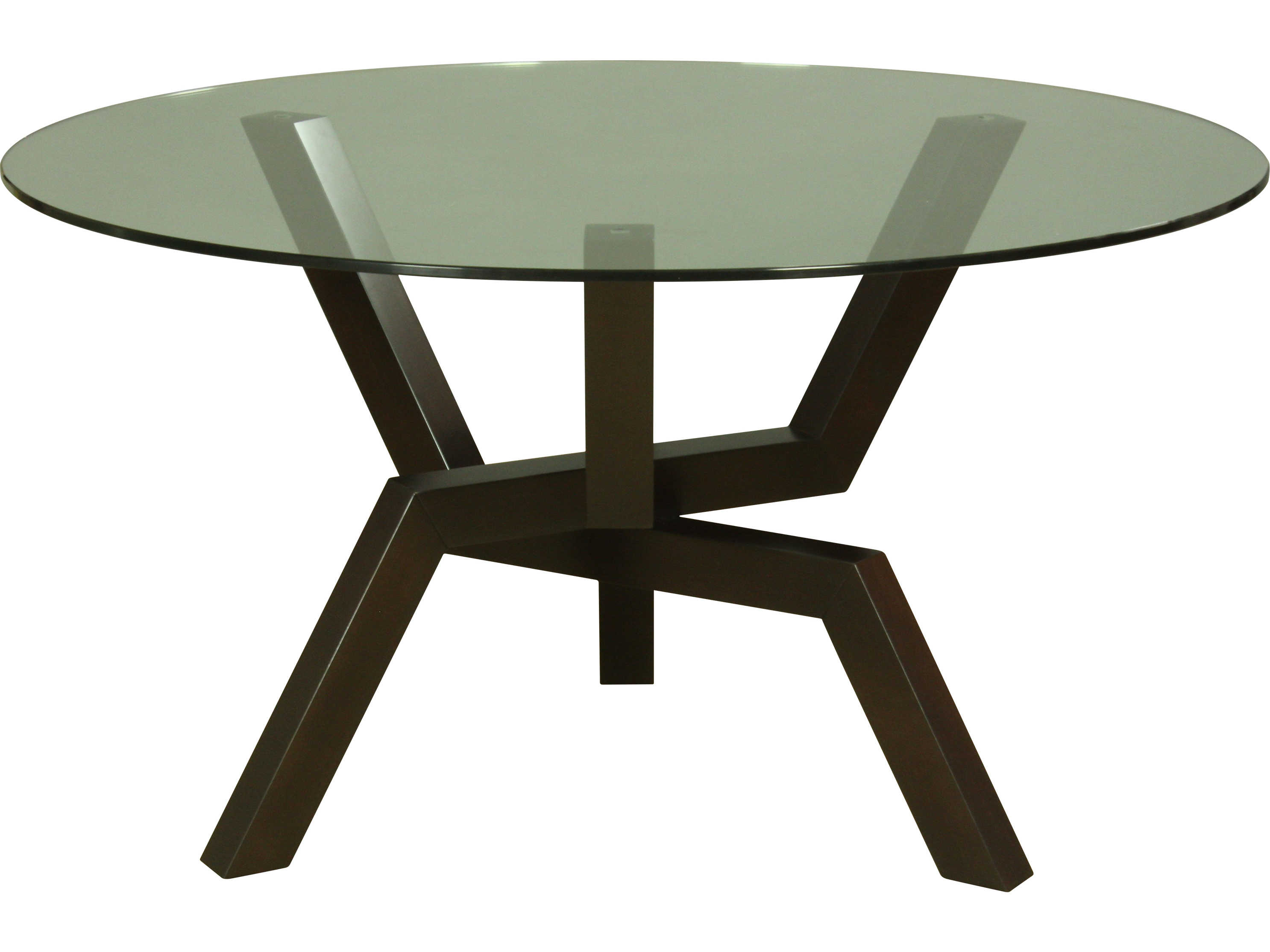 Saloom Peter Francis Round Glass Dining Table