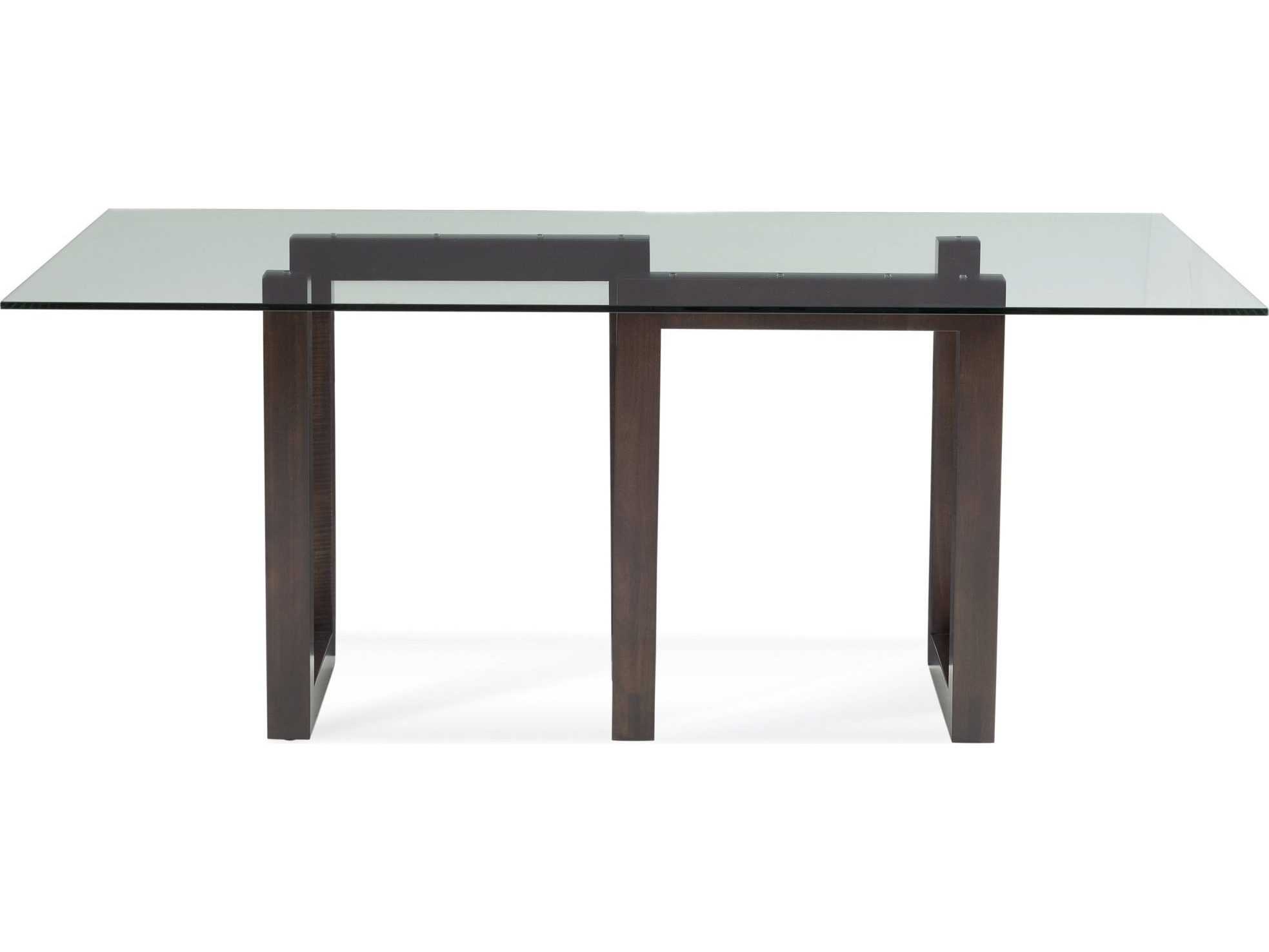 Saloom Peter Francis Rectangular Glass Dining Table