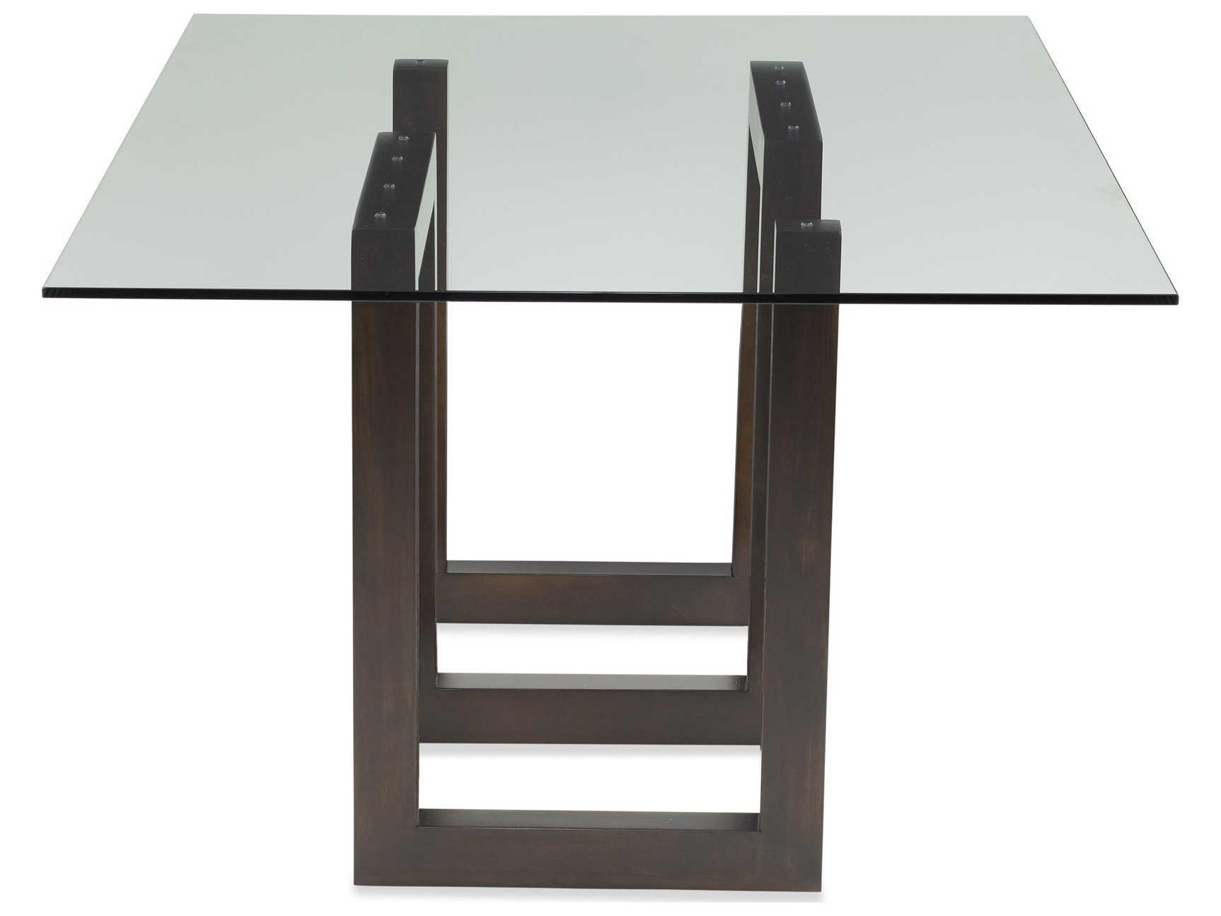 Saloom Peter Francis Rectangular Glass Dining Table