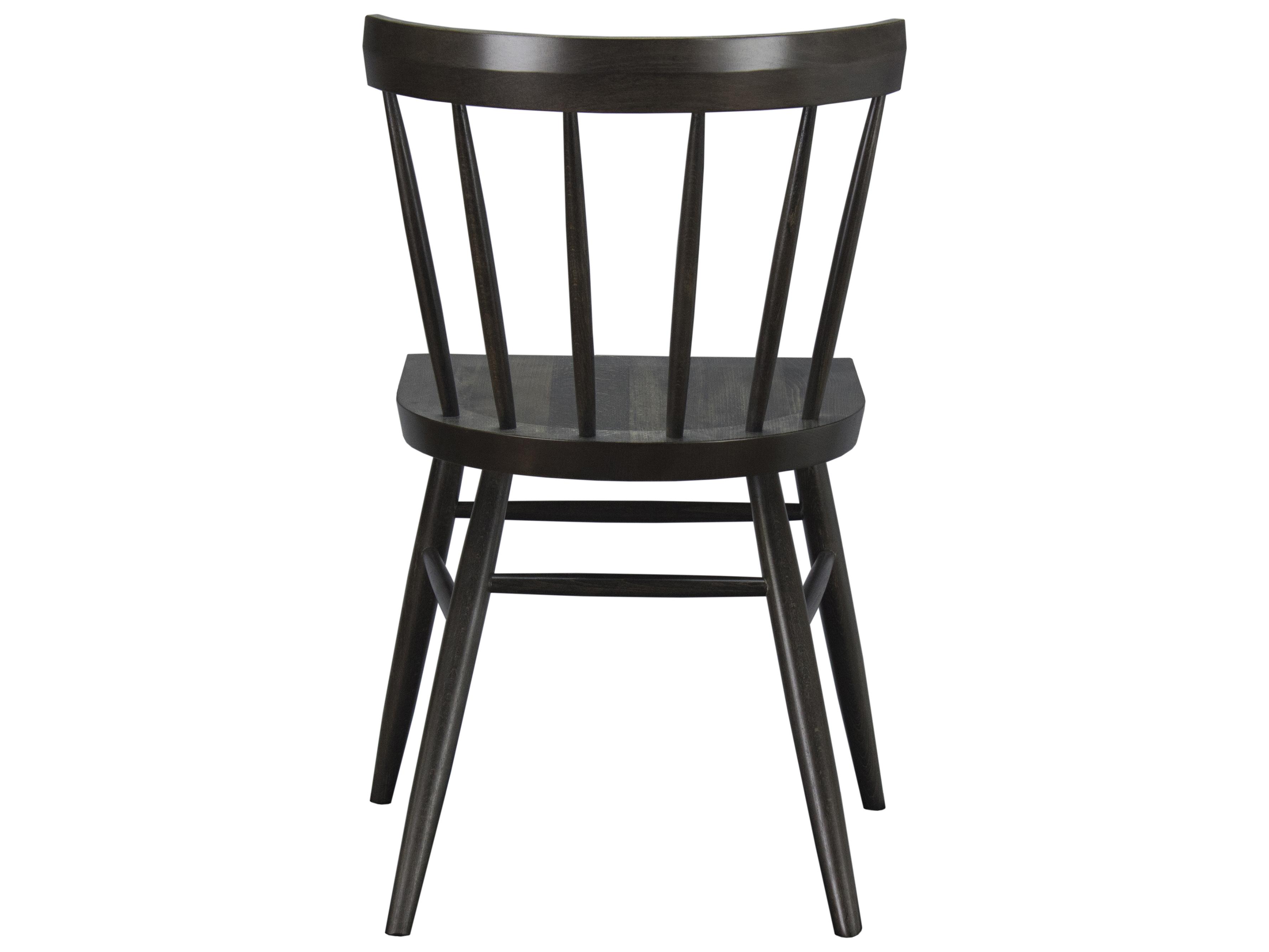 Saloom Noah Beech Wood Black Armless Dining Chair