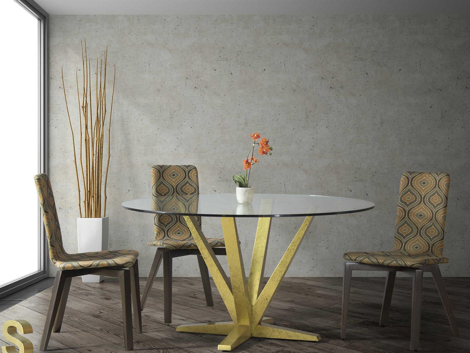 Saloom Skyline Aura Glass Dining Table