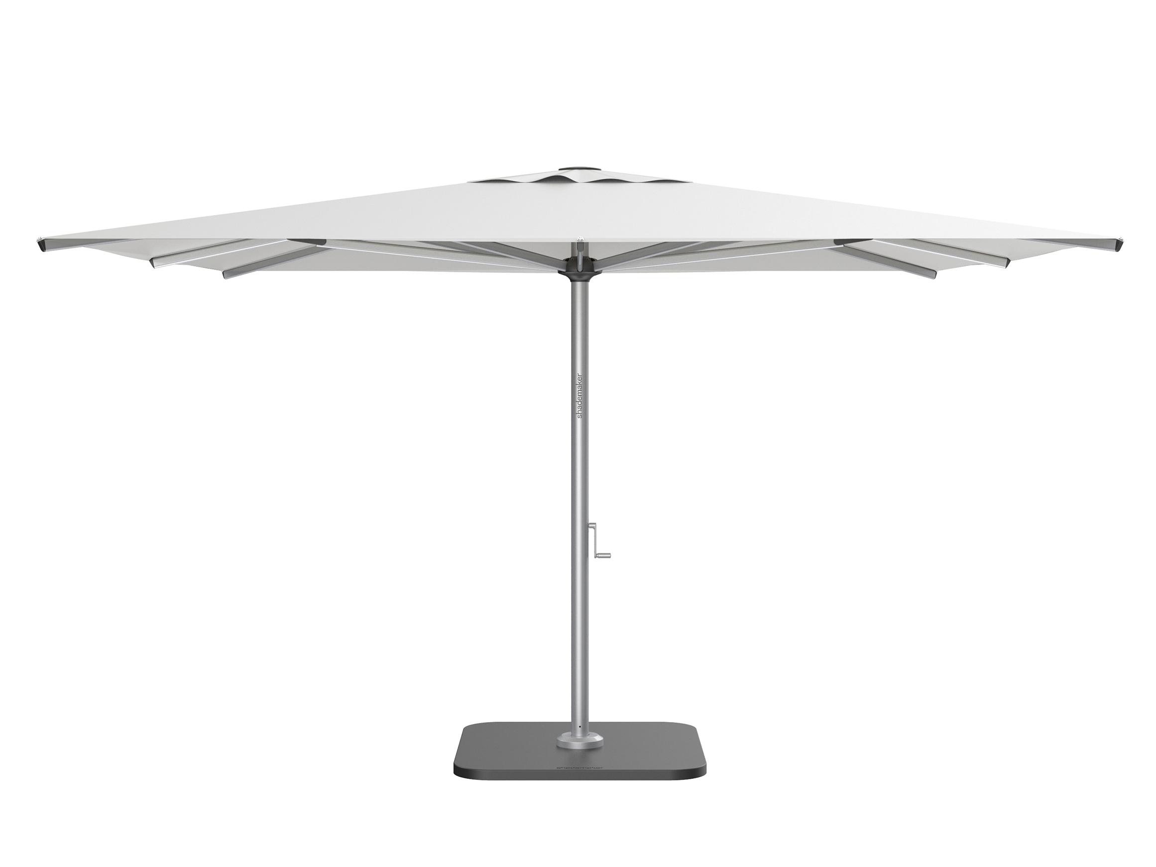 Shademaker Astral Aluminum 13 Foot Square Crank Lift Outdoor Umbrella