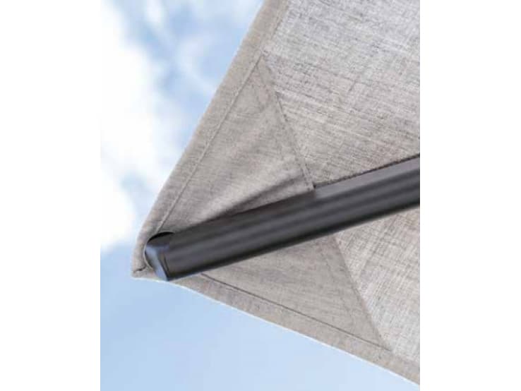 Shademaker Astral Aluminum 16.5 Foot Square Crank Lift Patio Umbrella