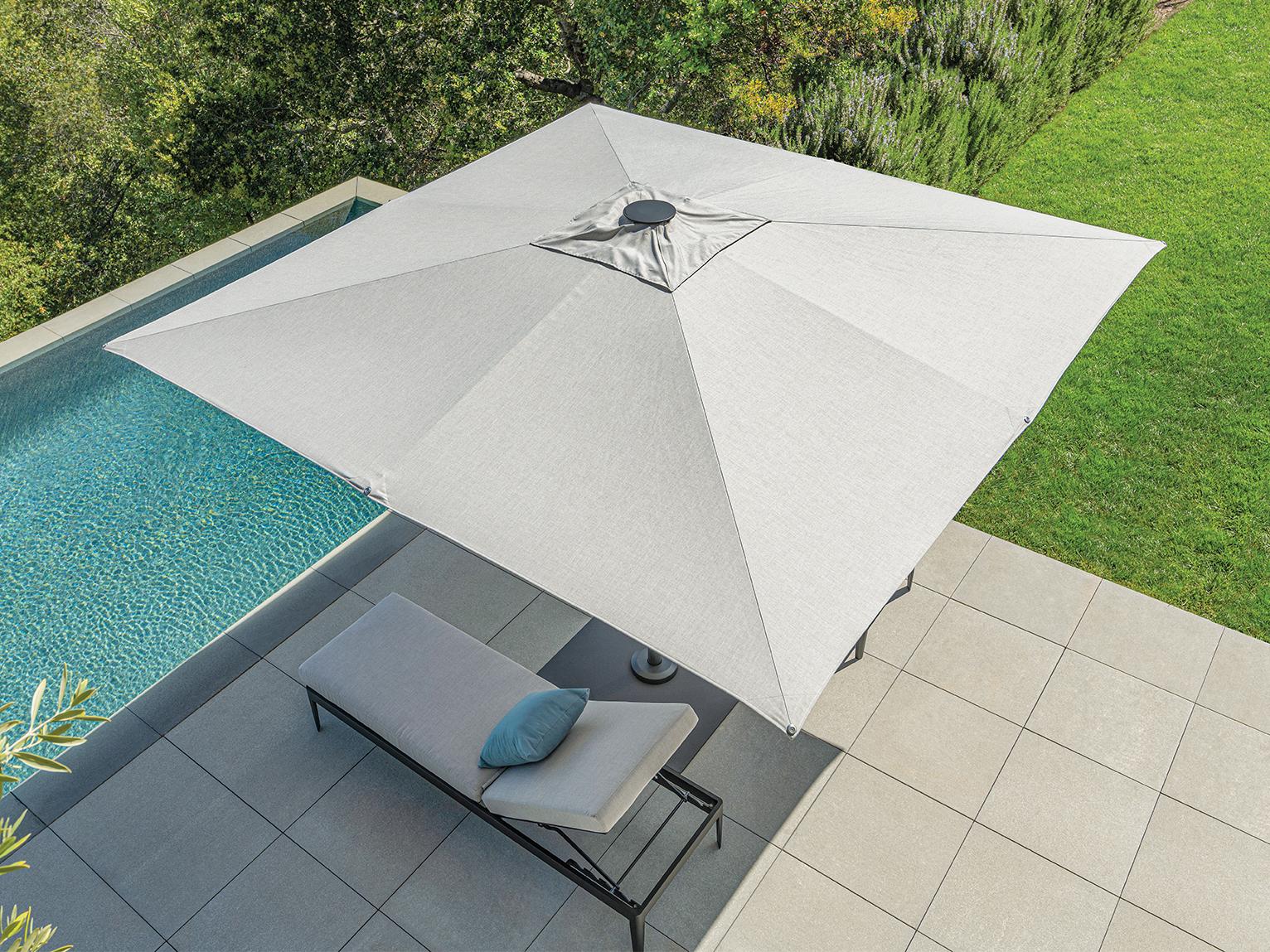 Shademaker Atlas 10 Foot Square Crank Lift Patio Umbrella
