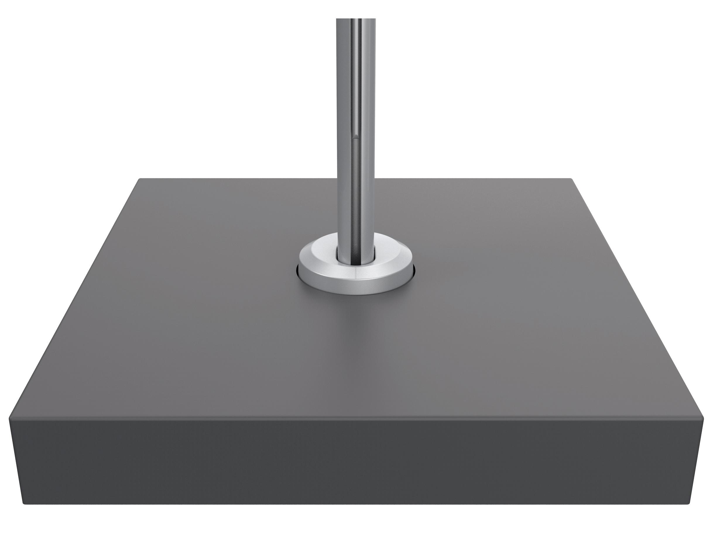 Shademaker Titan Galvanized Steel/Aluminum 118lbs Base with Lid