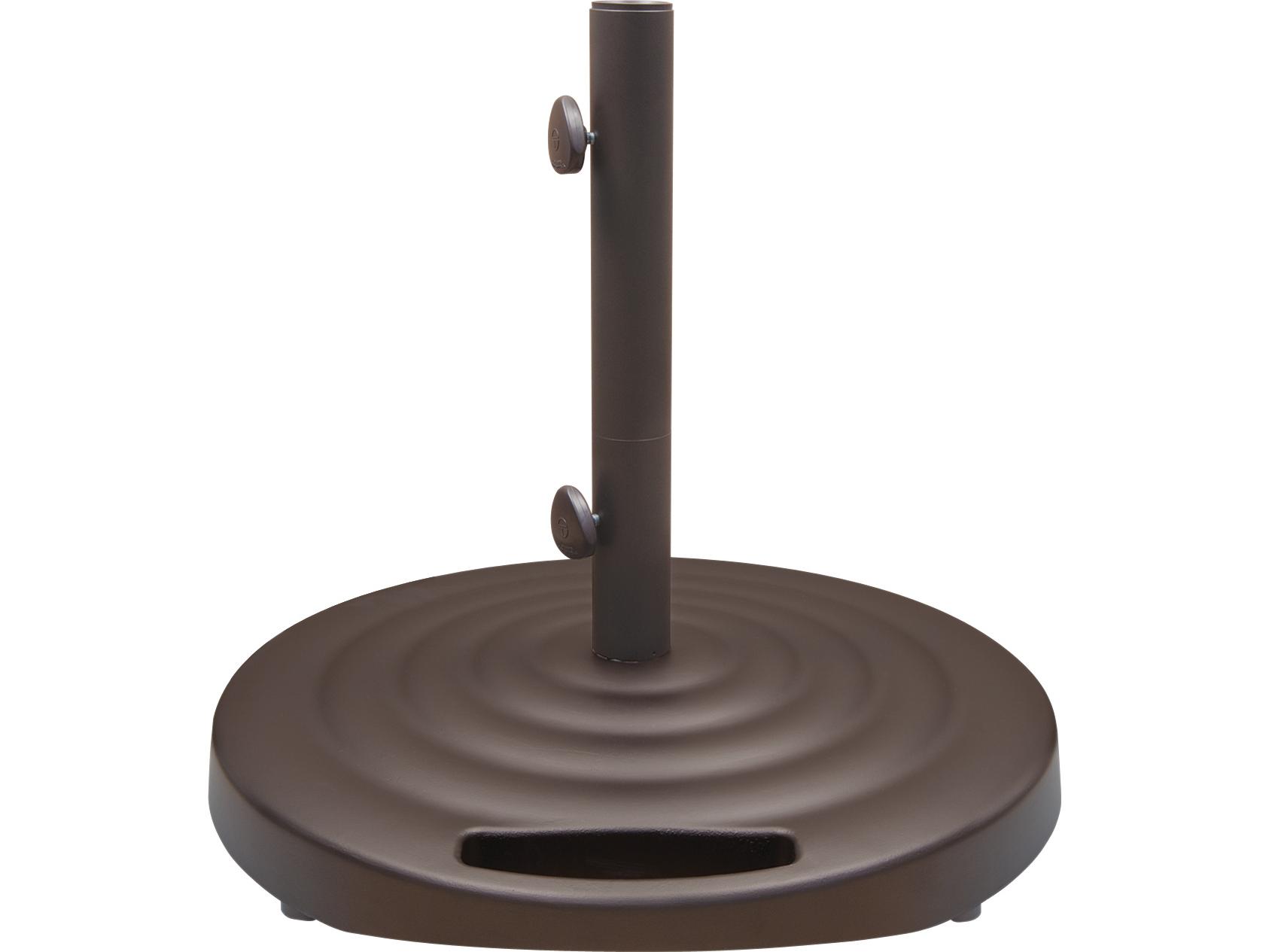 Shademaker Monaco Cast Aluminum Round Umbrella 100lbs Base with Wheels & Handle