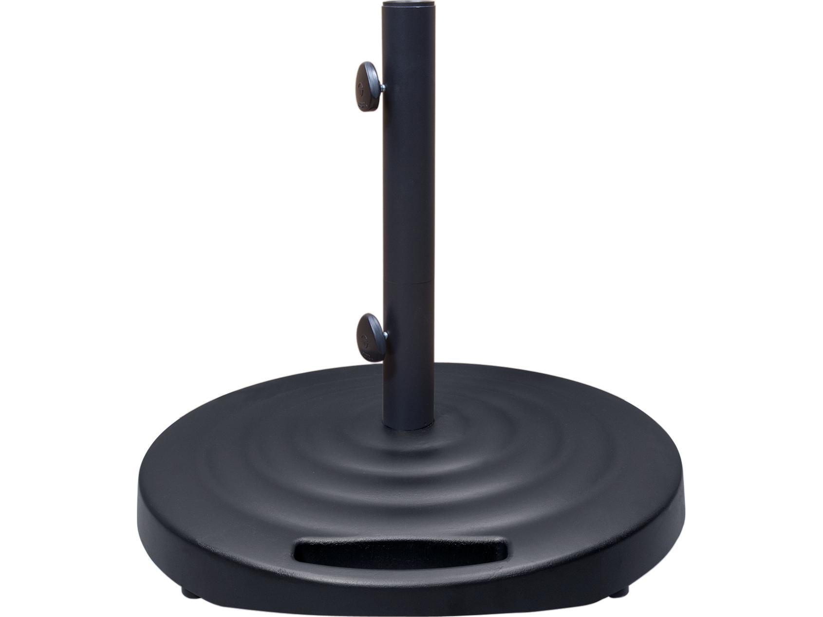 Shademaker Monaco Cast Aluminum Round Umbrella 100lbs Base with Wheels & Handle