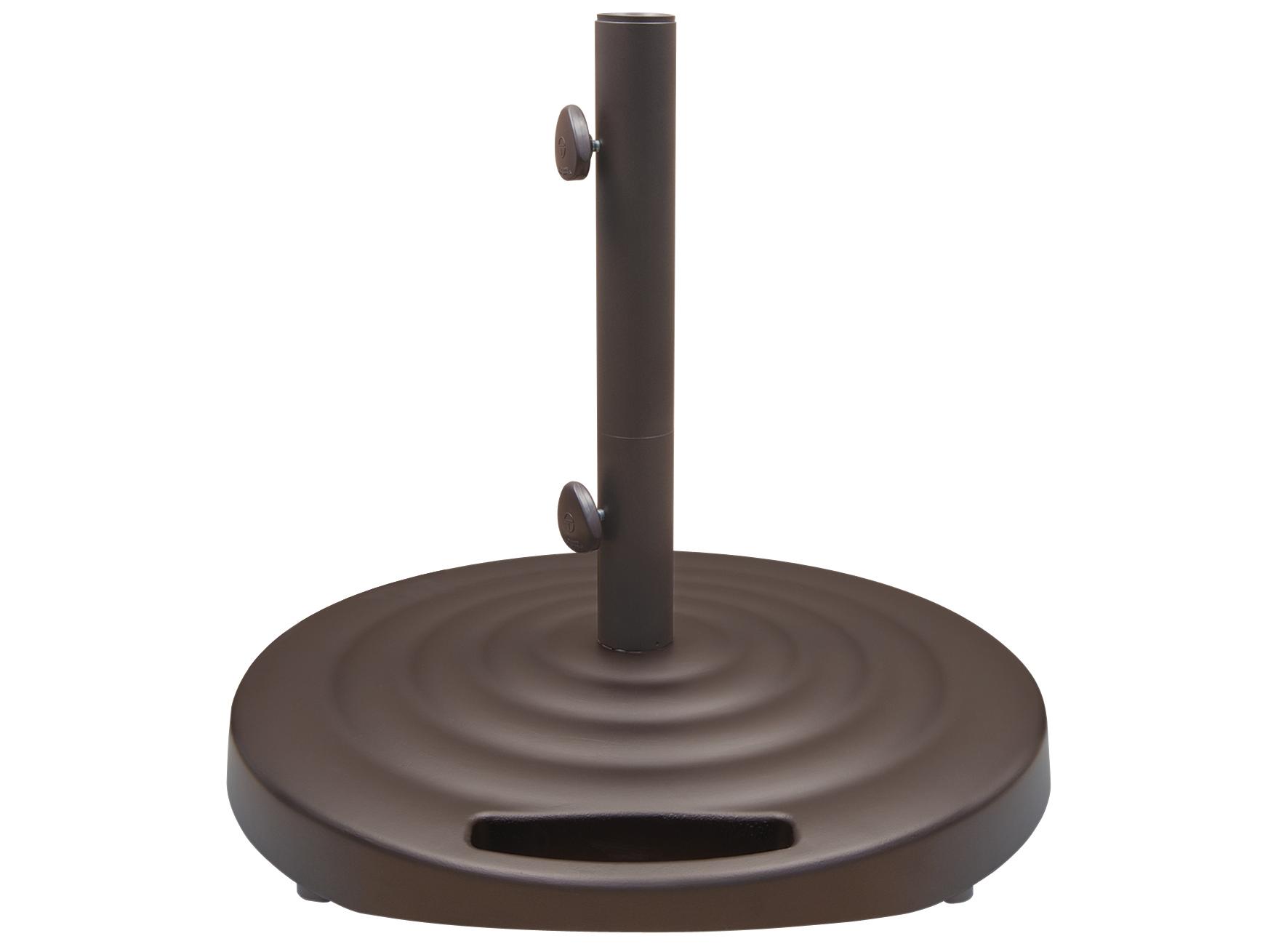 Shademaker Monaco Cast Aluminum Round Umbrella 100lbs Base with Wheels & Handle