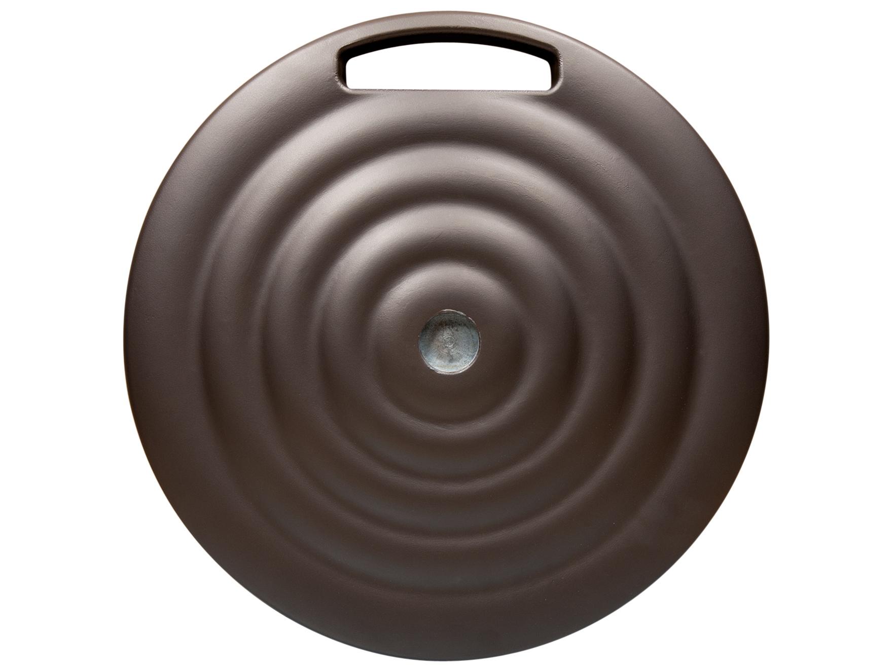 Shademaker Monaco Cast Aluminum Round Umbrella 100lbs Base with Wheels & Handle