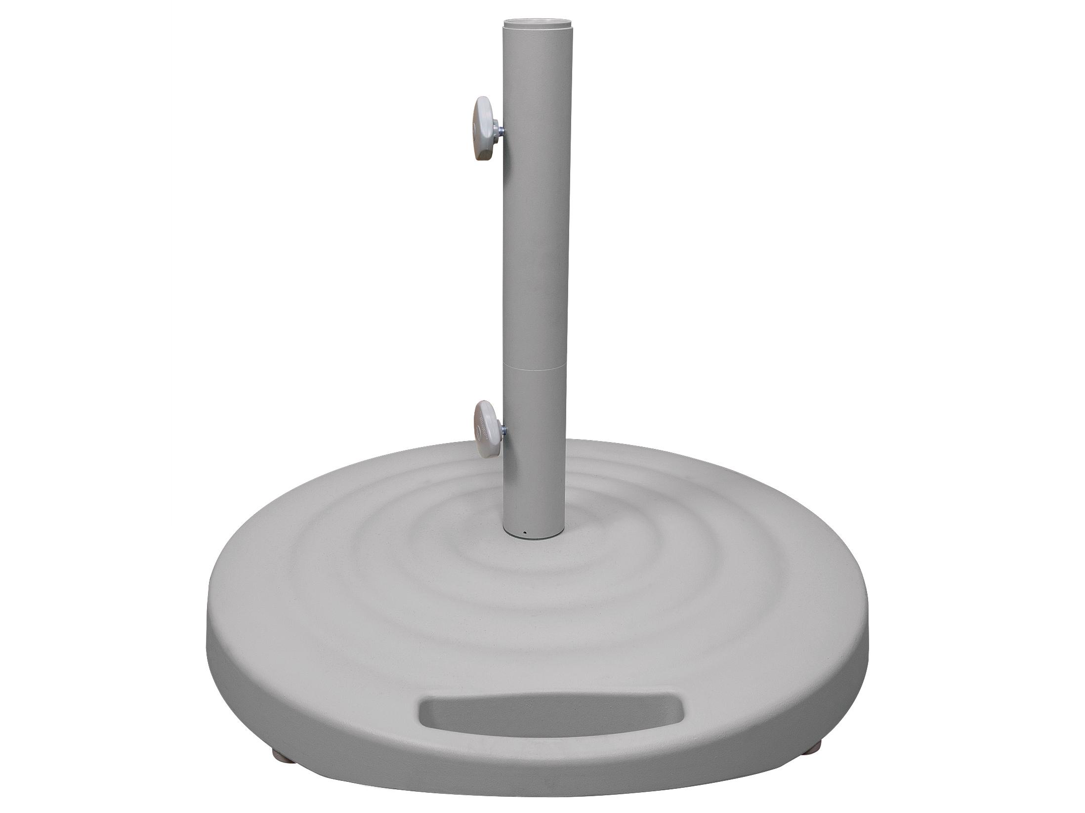 Shademaker Monaco Cast Aluminum Round Umbrella 100lbs Base with Wheels & Handle