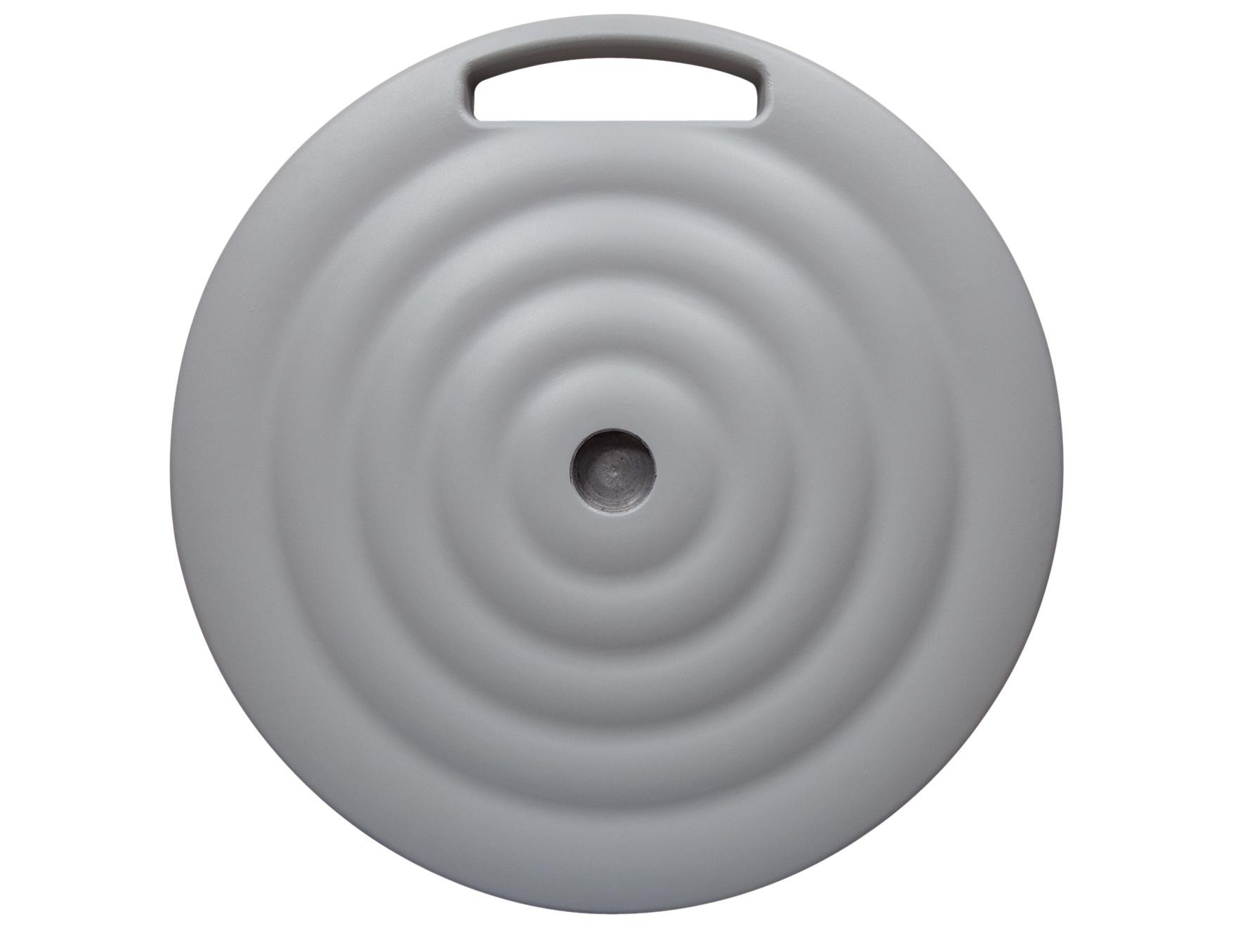 Shademaker Monaco Cast Aluminum Round Umbrella 100lbs Base with Wheels & Handle