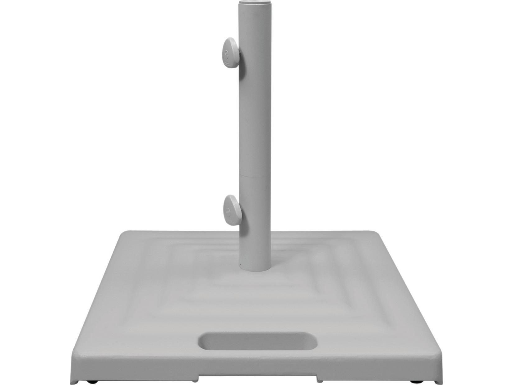 Shademaker Monaco Cast Aluminum Square Umbrella 100lbs Base with Wheels & Handle