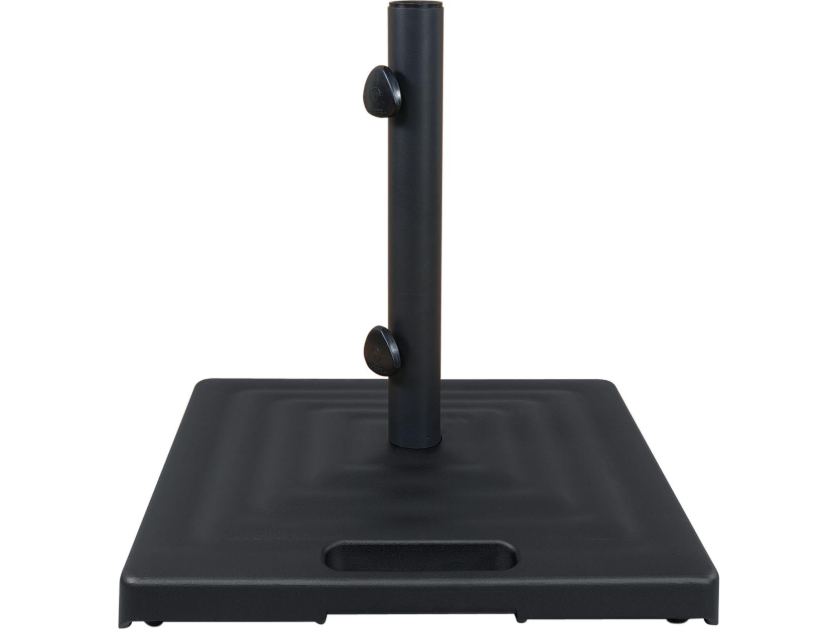 Shademaker Monaco Cast Aluminum Square Umbrella 100lbs Base with Wheels & Handle