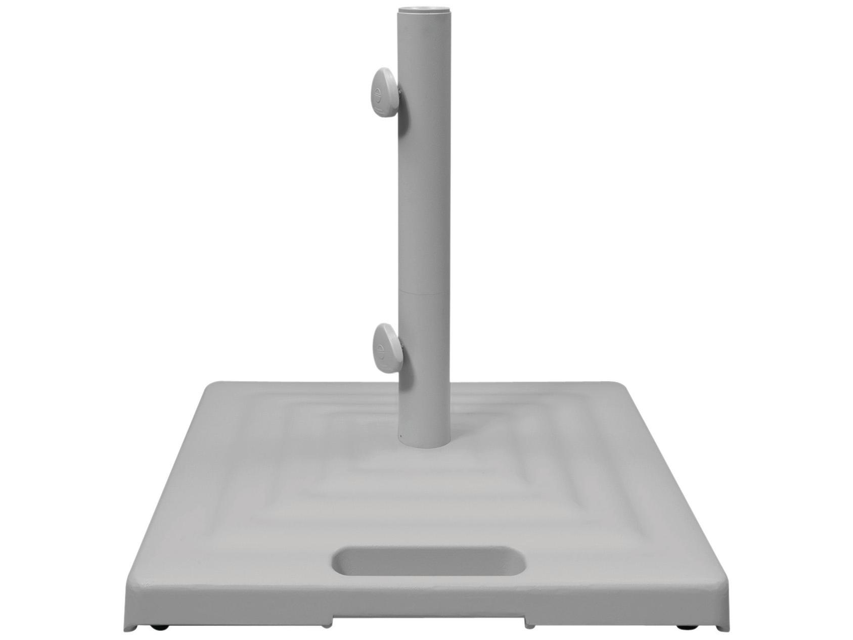 Shademaker Monaco Cast Aluminum Square Umbrella 100lbs Base with Wheels & Handle