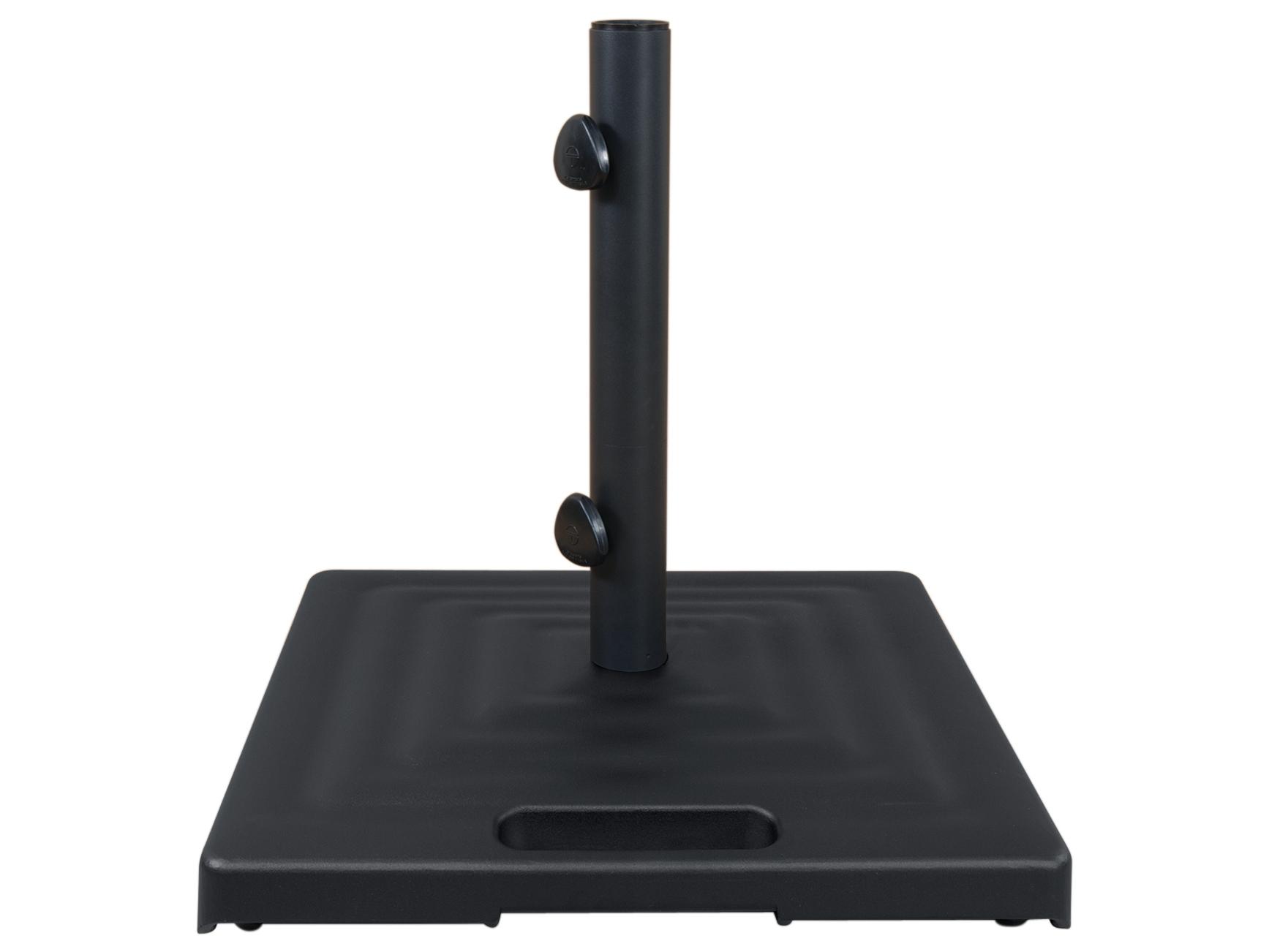 Shademaker Monaco Cast Aluminum Square Umbrella 100lbs Base with Wheels & Handle