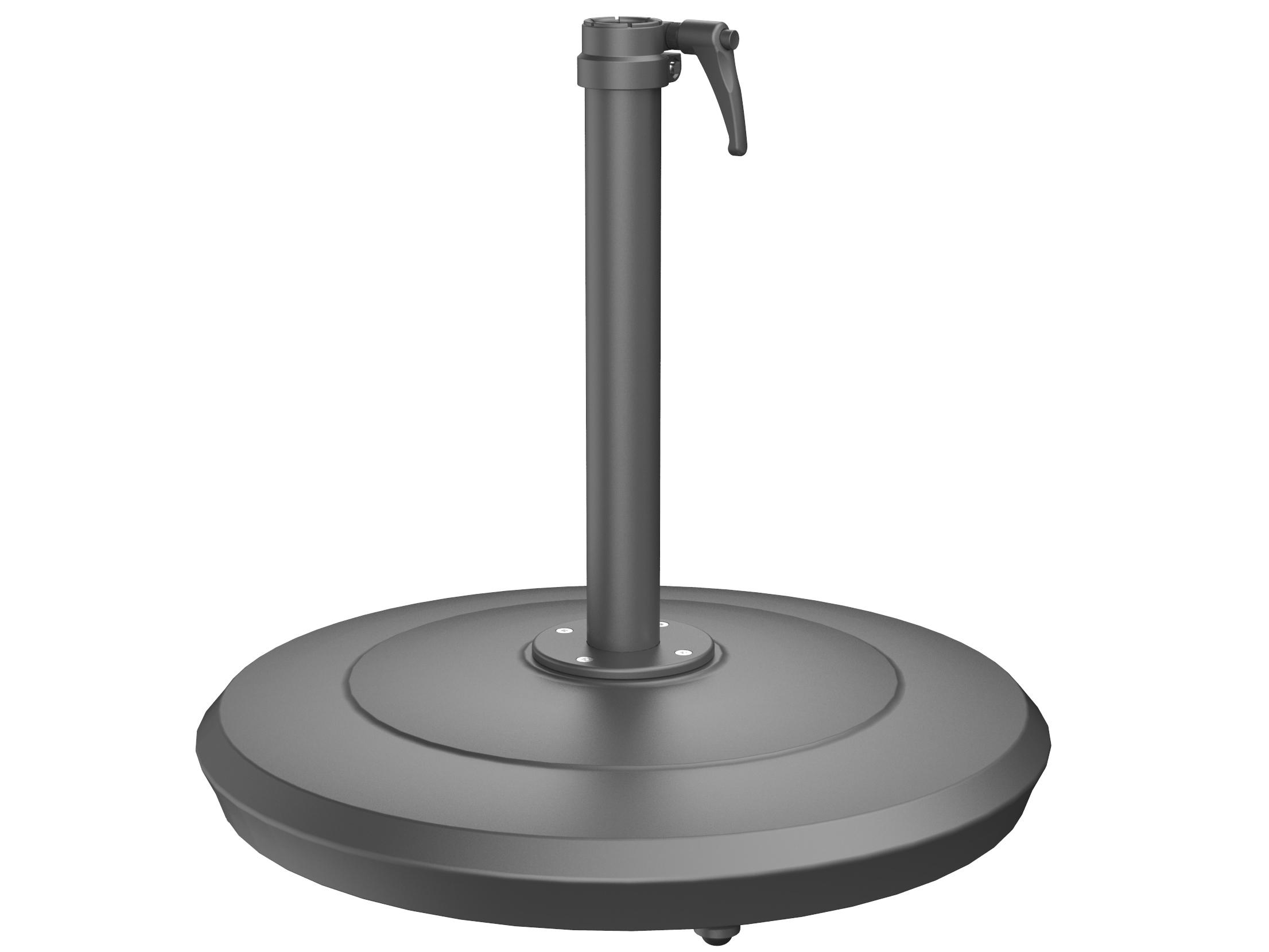 Shademaker Aurora Cast Aluminum Umbrella 100lbs Base with Wheels