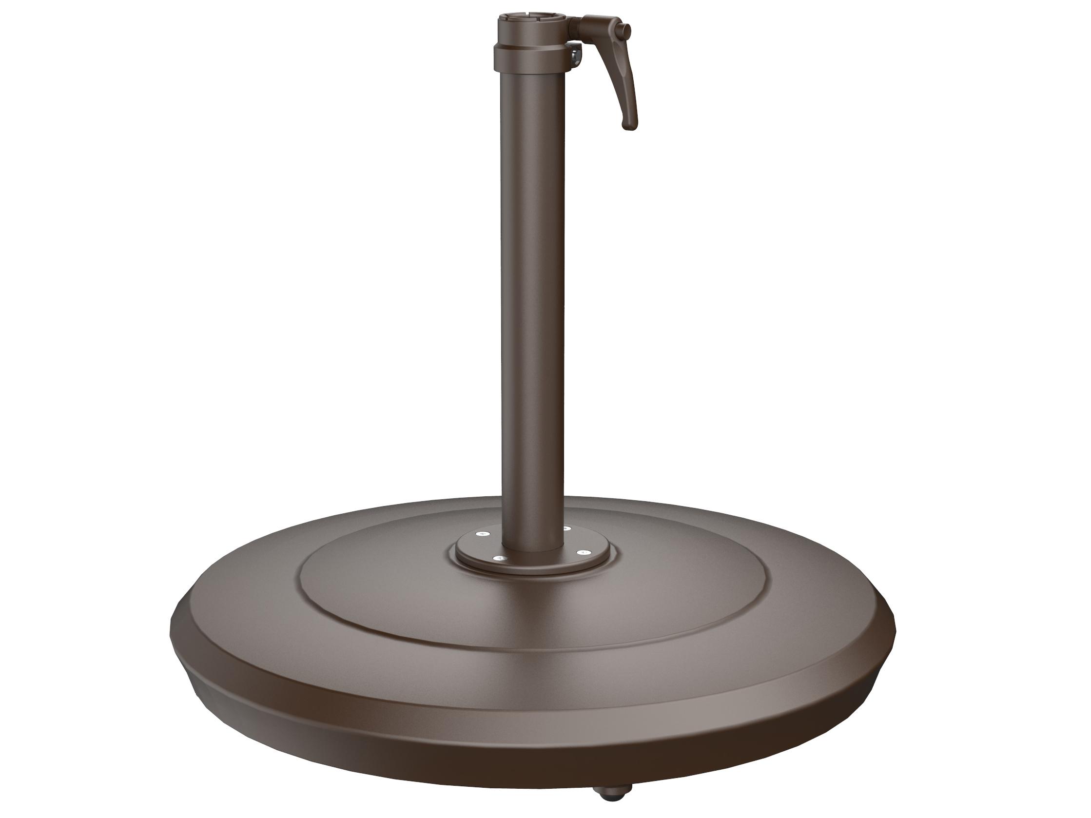 Shademaker Aurora Cast Aluminum Umbrella 100lbs Base with Wheels