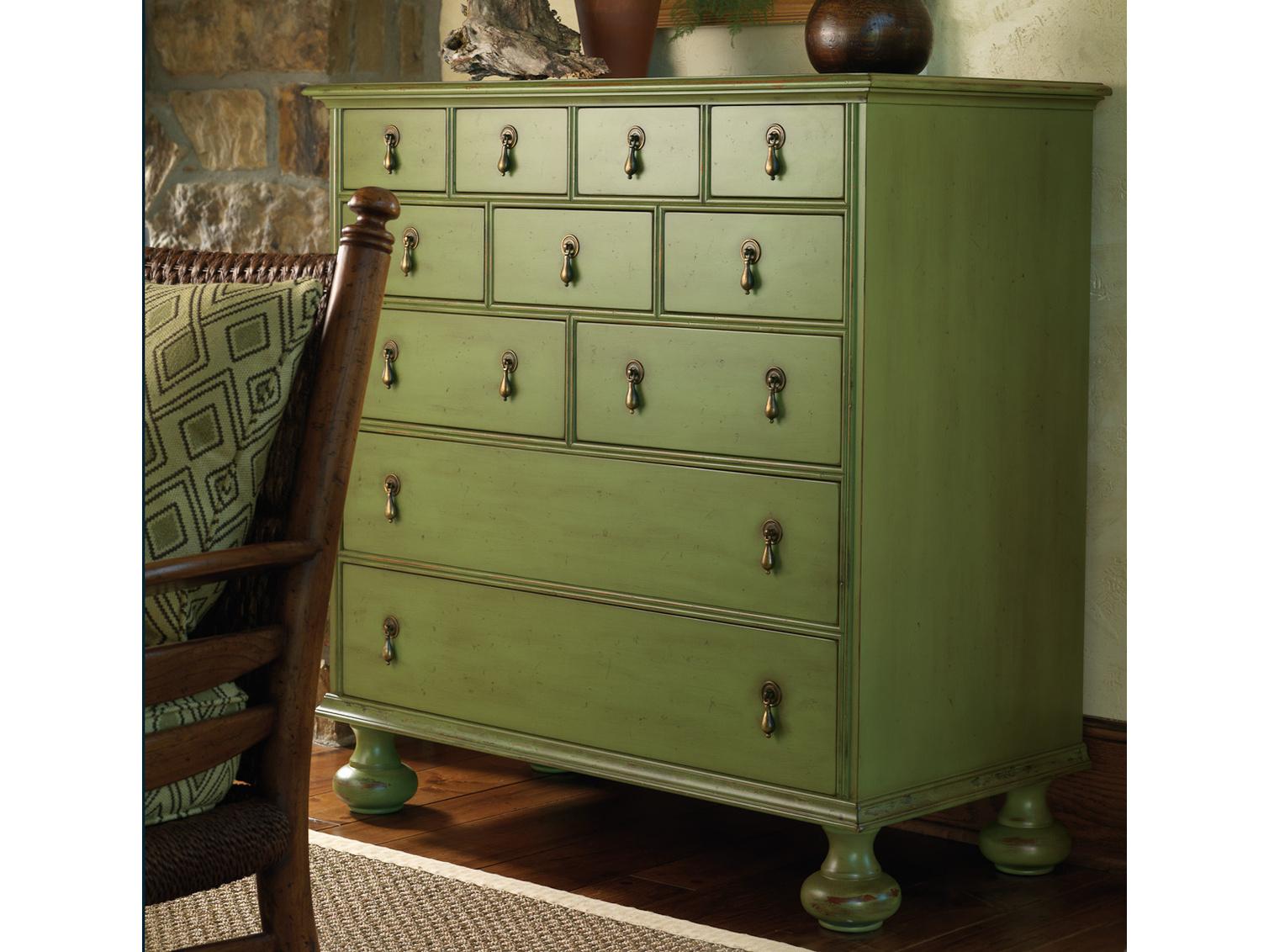 Somerset Bay Buckhead Green Mahogany Wood Accent Chest