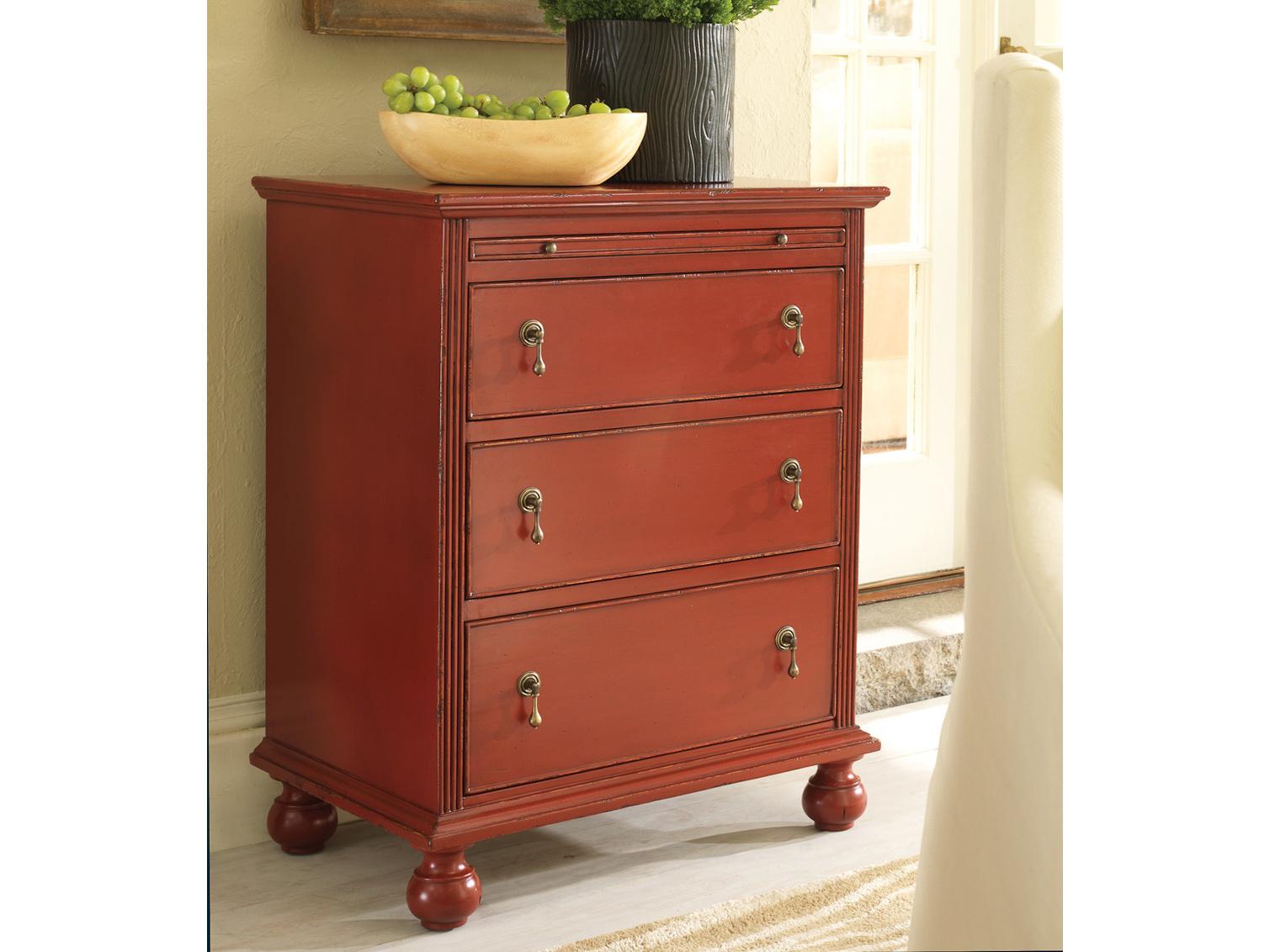 Somerset Bay Little River Red Mahogany Wood Accent Chest