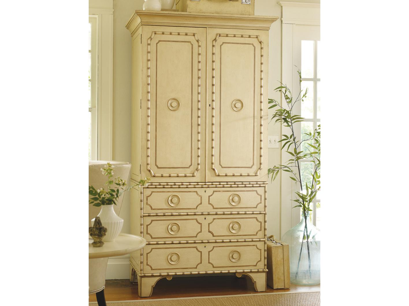 Somerset Bay Big Coppitt Key Mahogany Wood Linen Press