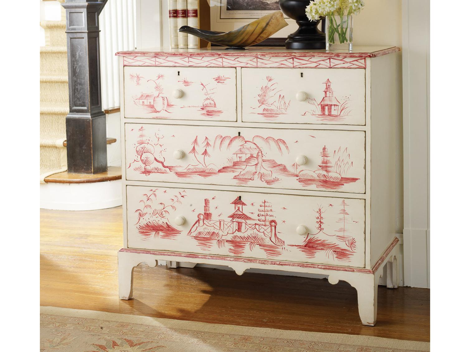 Somerset Bay Avon Red Mahogany Wood Accent Chest