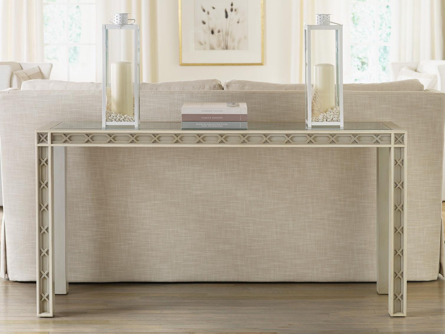 Somerset Bay Corolla Rectangular Glass Console Table