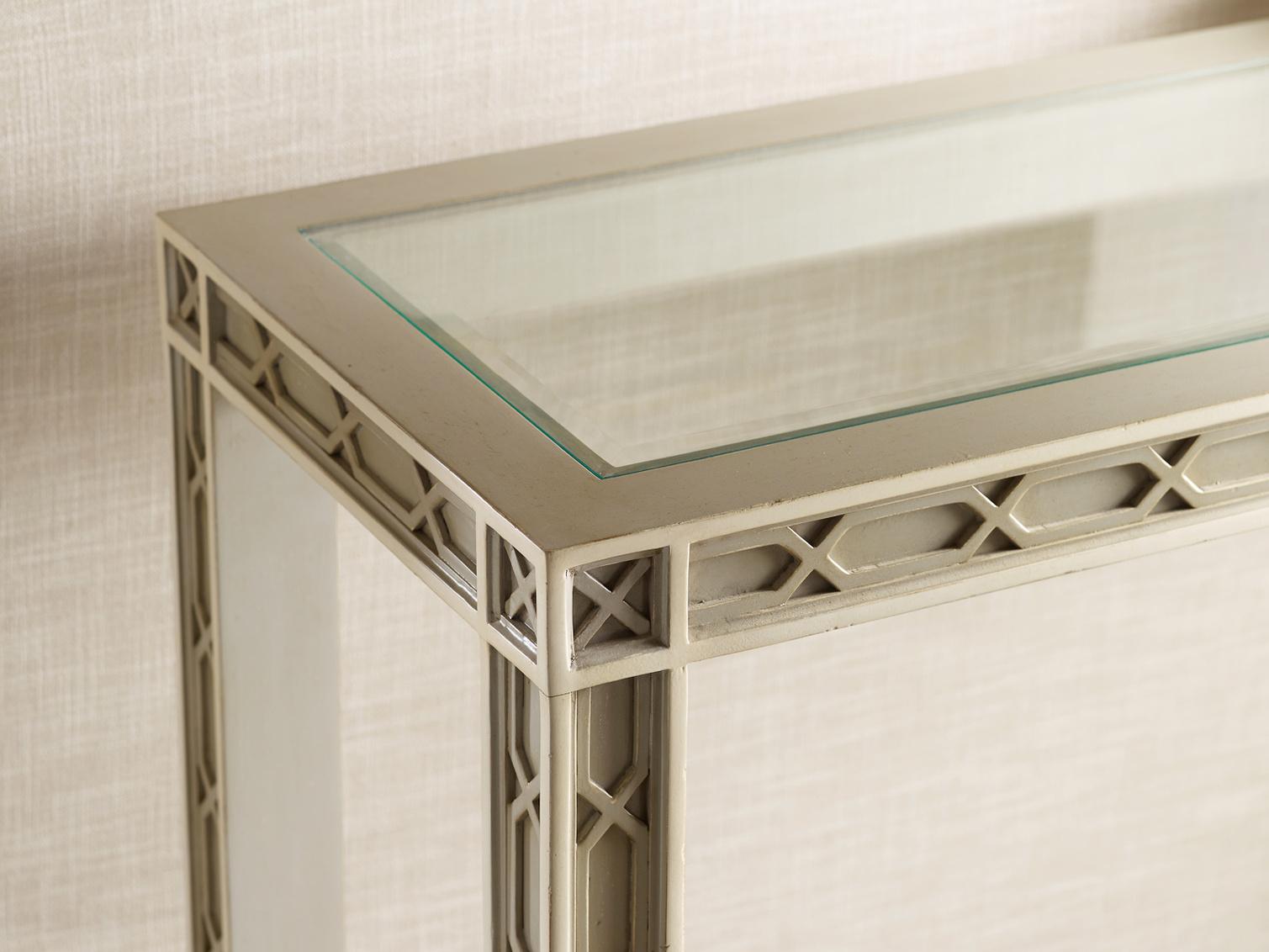 Somerset Bay Corolla Rectangular Glass Console Table