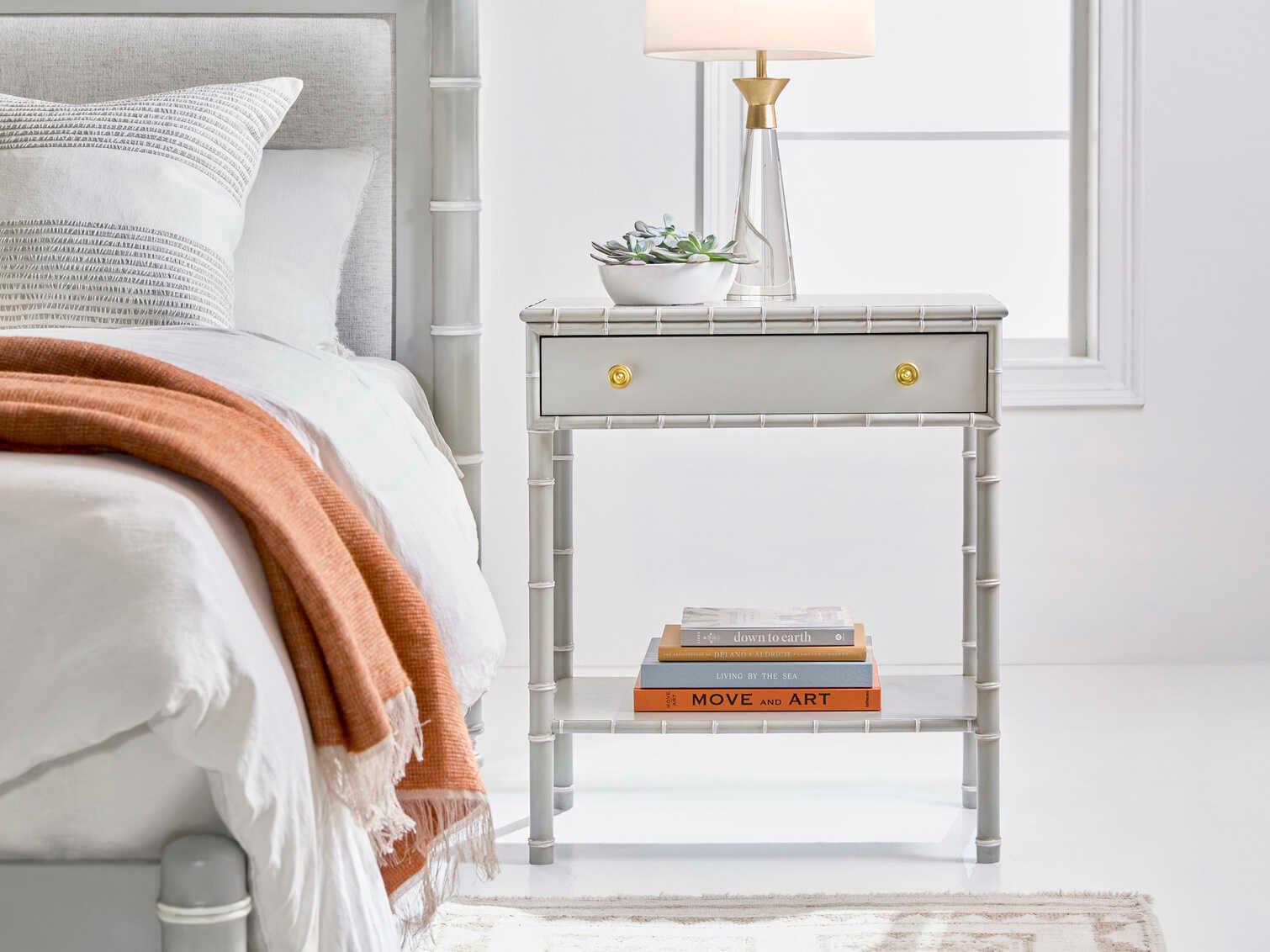 Somerset Bay Greenwich 1-Drawer Gray Nightstand