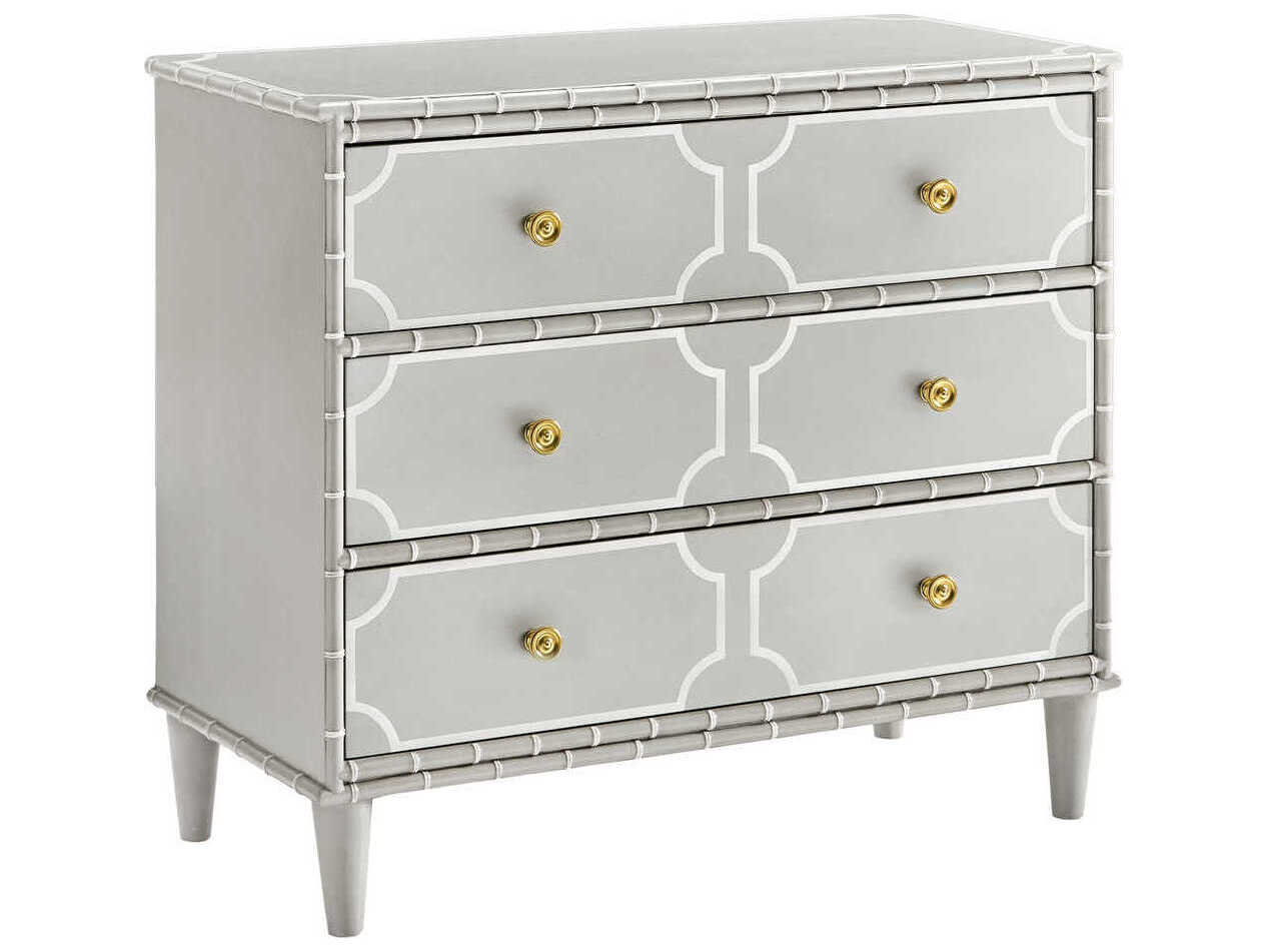 Somerset Bay Greenwich 3-Drawers Gray Nightstand