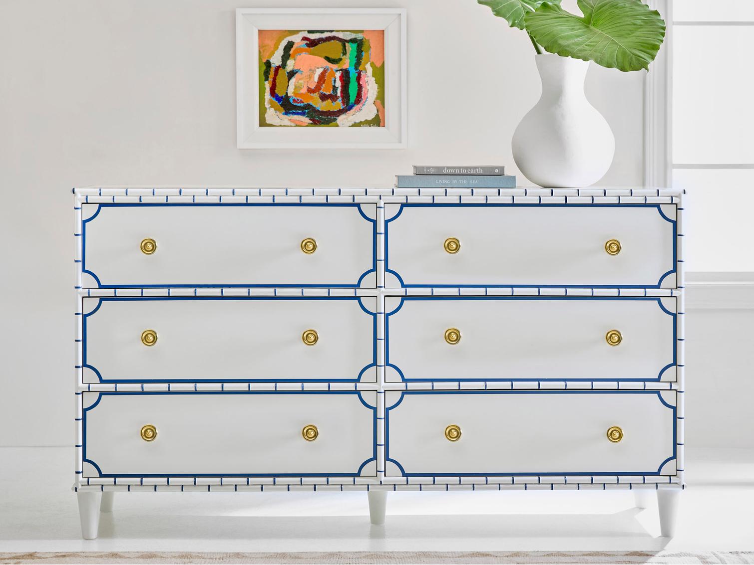 Somerset Bay Greenwich 6-Drawers White Double Dresser