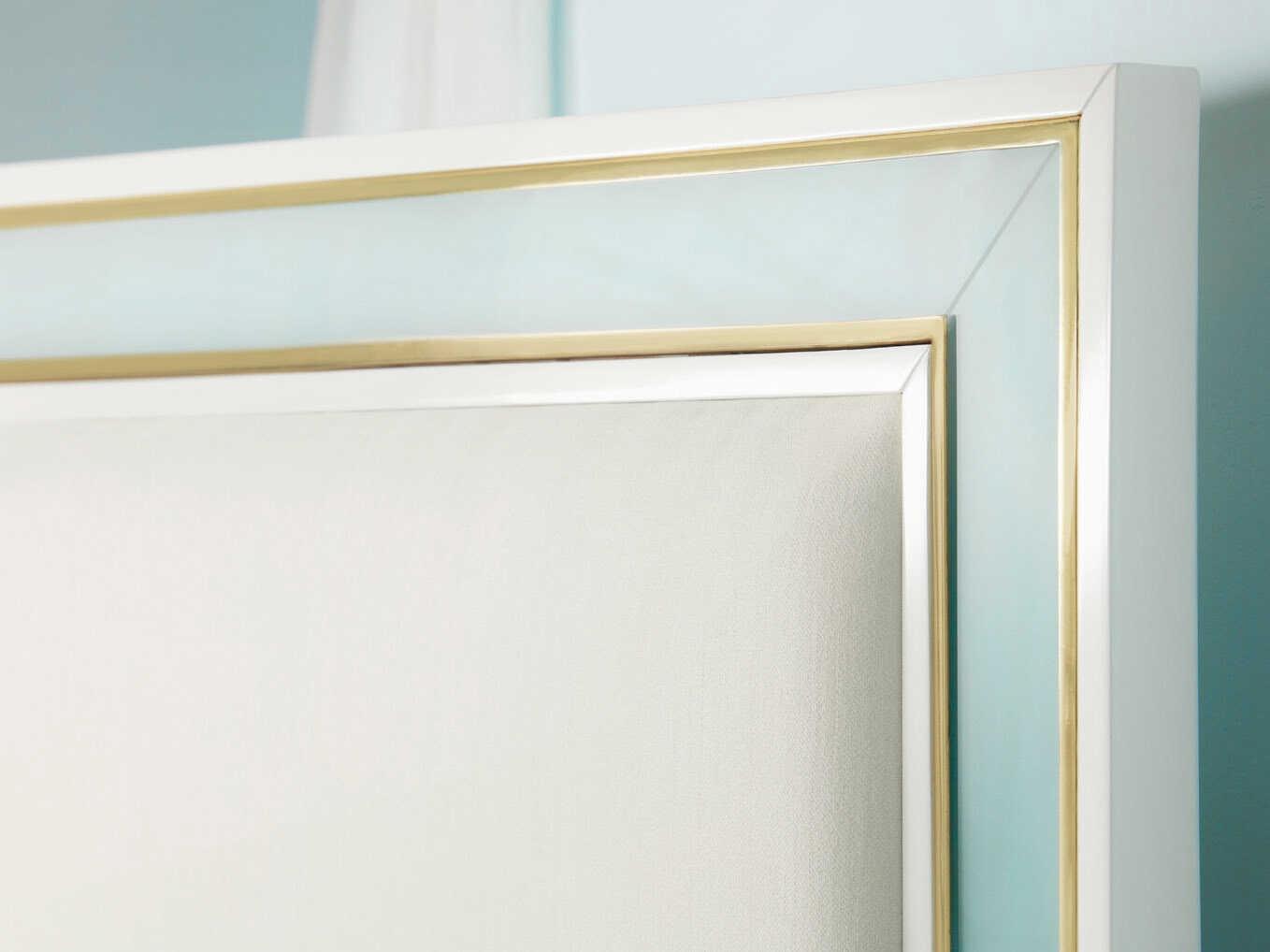 Somerset Bay Seaglass White Upholstered King Platform Bed