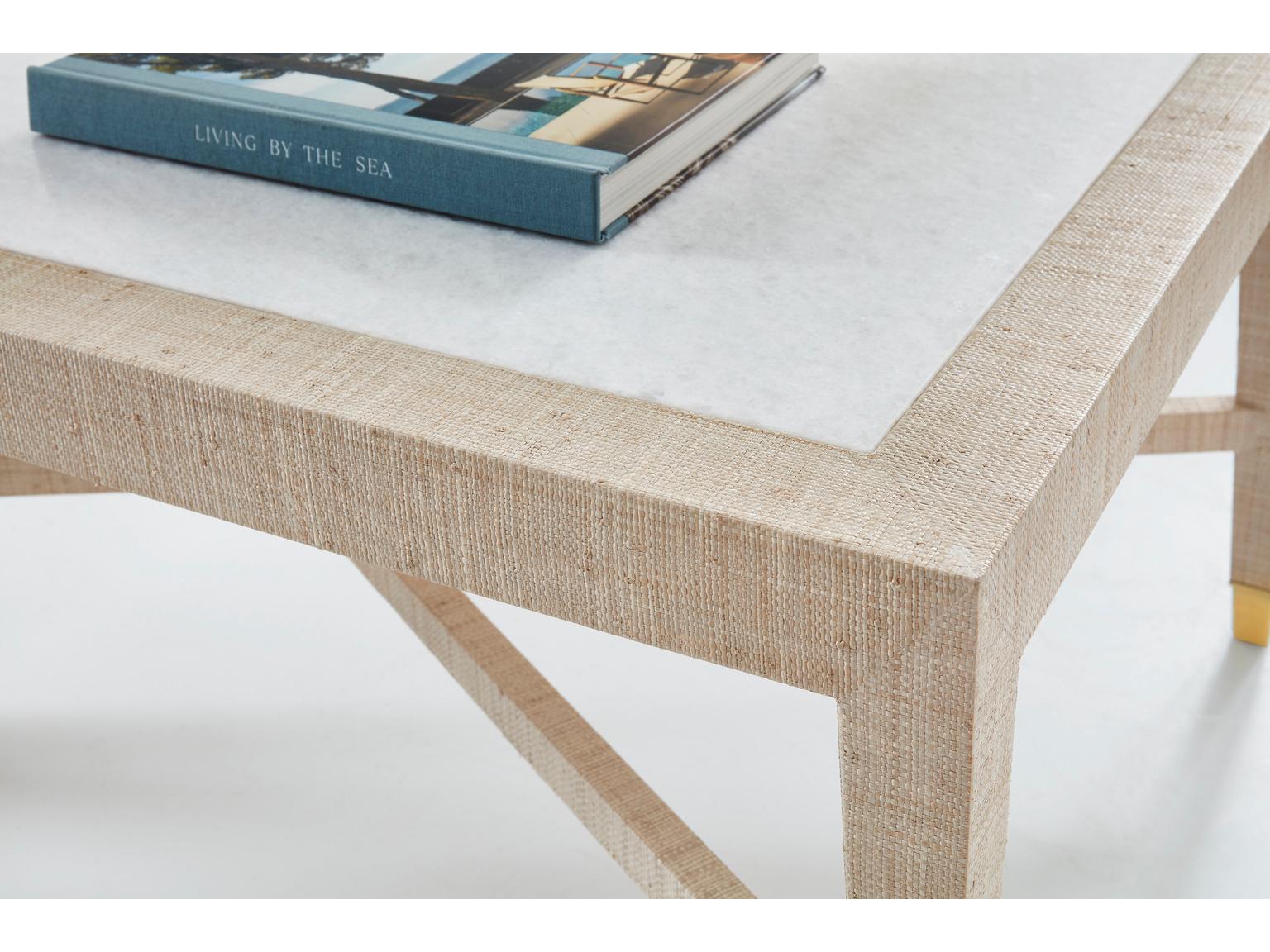 Somerset Bay Palmetto Rectangular Stone Coffee Table