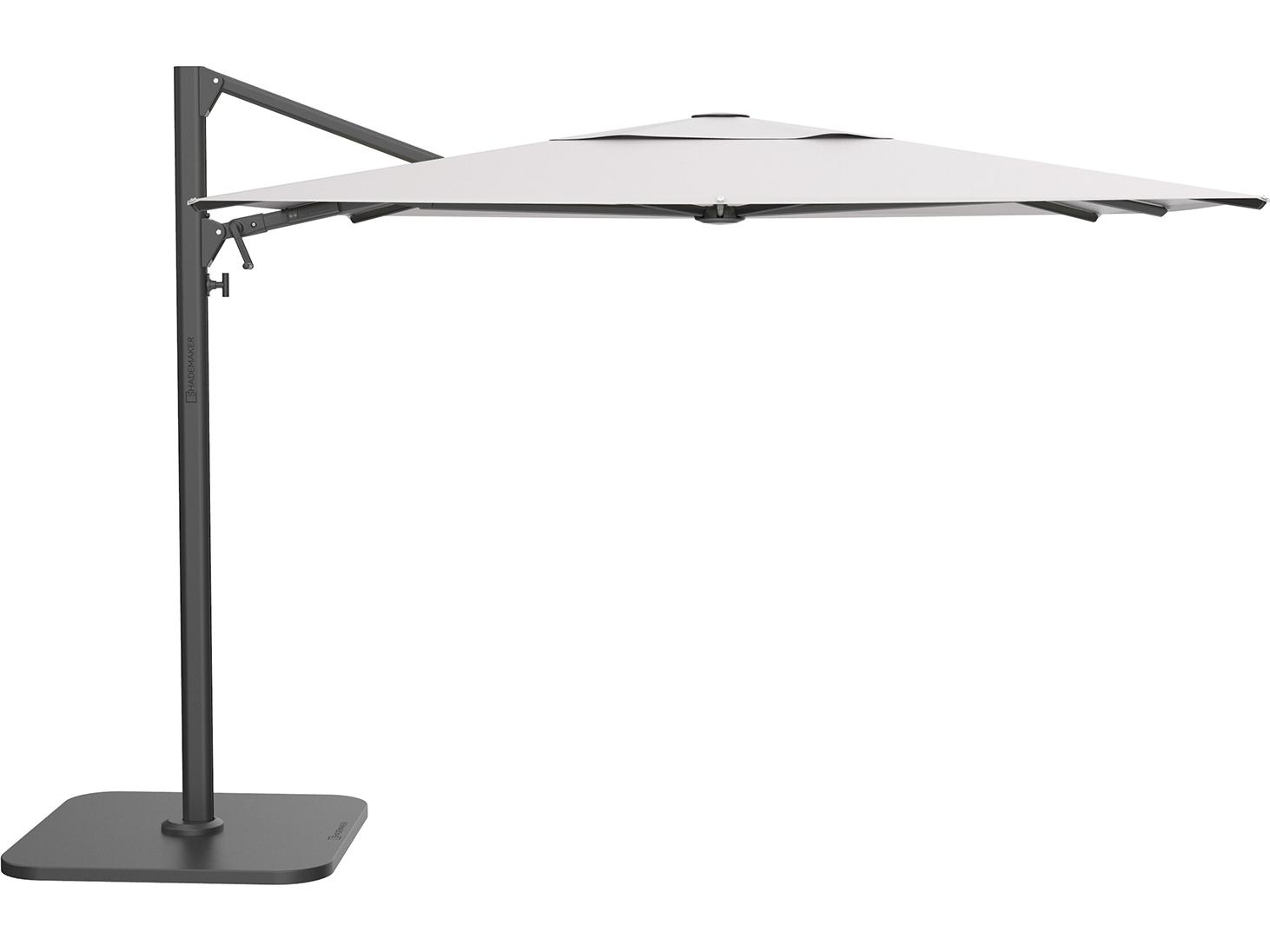 Shademaker Solaris LX Aluminum 10" Foot Square Crank Lift Umbrella