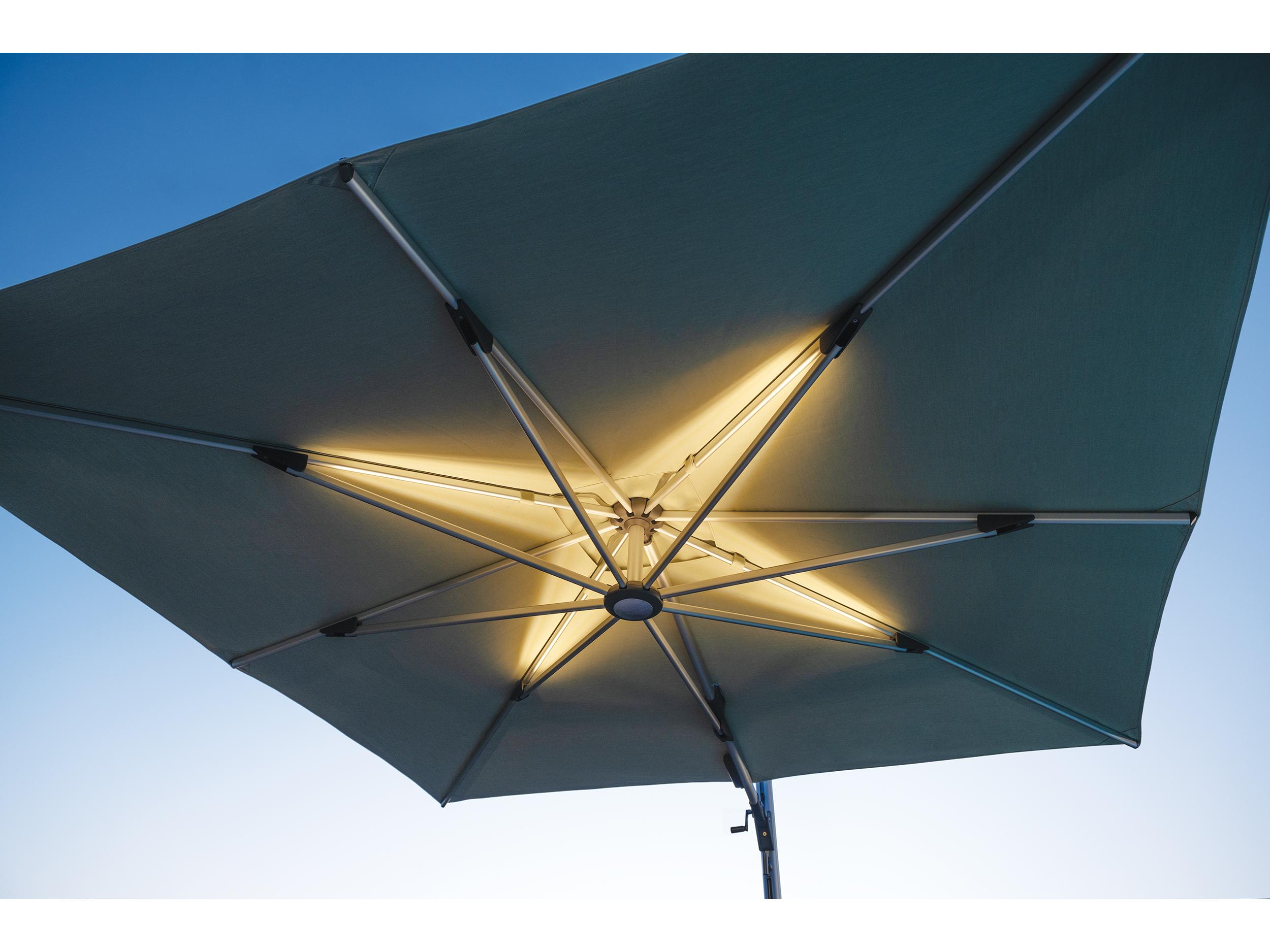 Shademaker Solaris LX Aluminum 10" Foot Square Crank Lift Umbrella