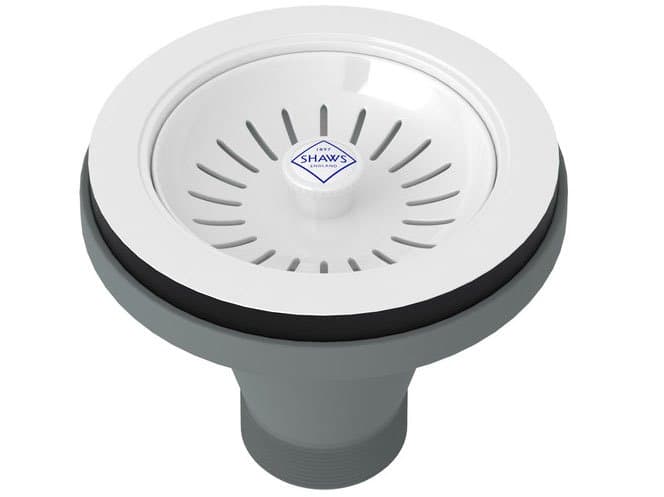 Shaws White Basket Strainer