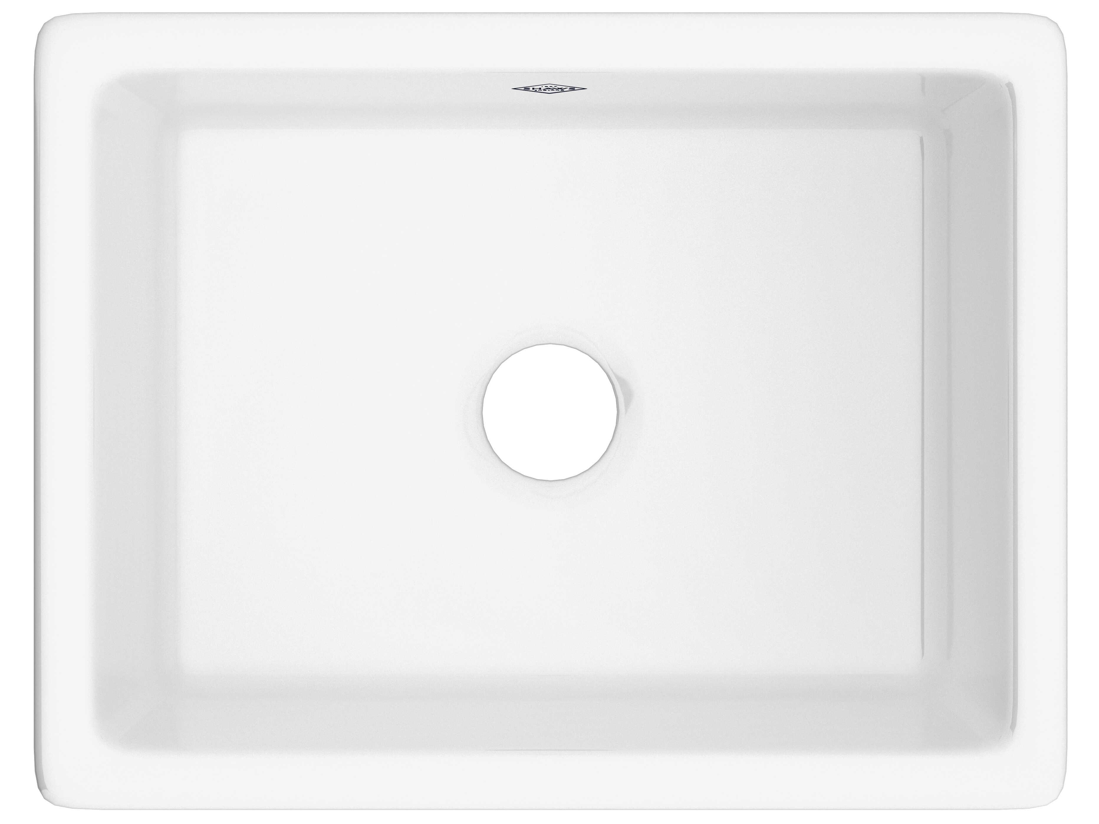 Shaws Shaker White 23" Single Bowl Undermount or Drop-In Kitchen Sink