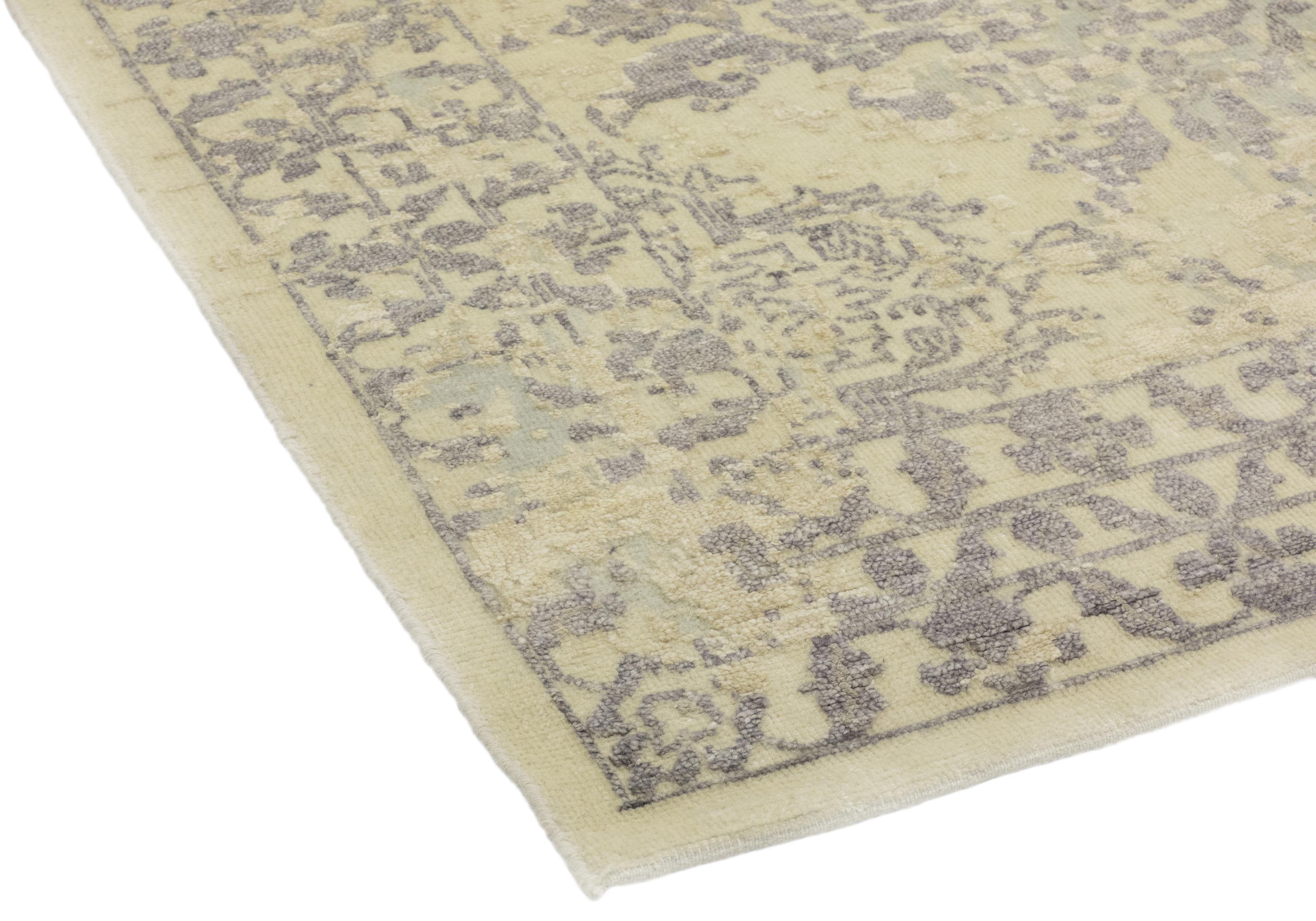 Solo Rugs Modern Damask Area Rug
