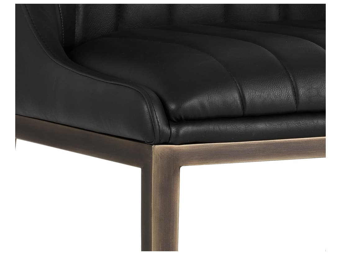 Sunpan Irongate Halden Dining Chair Vintage Black