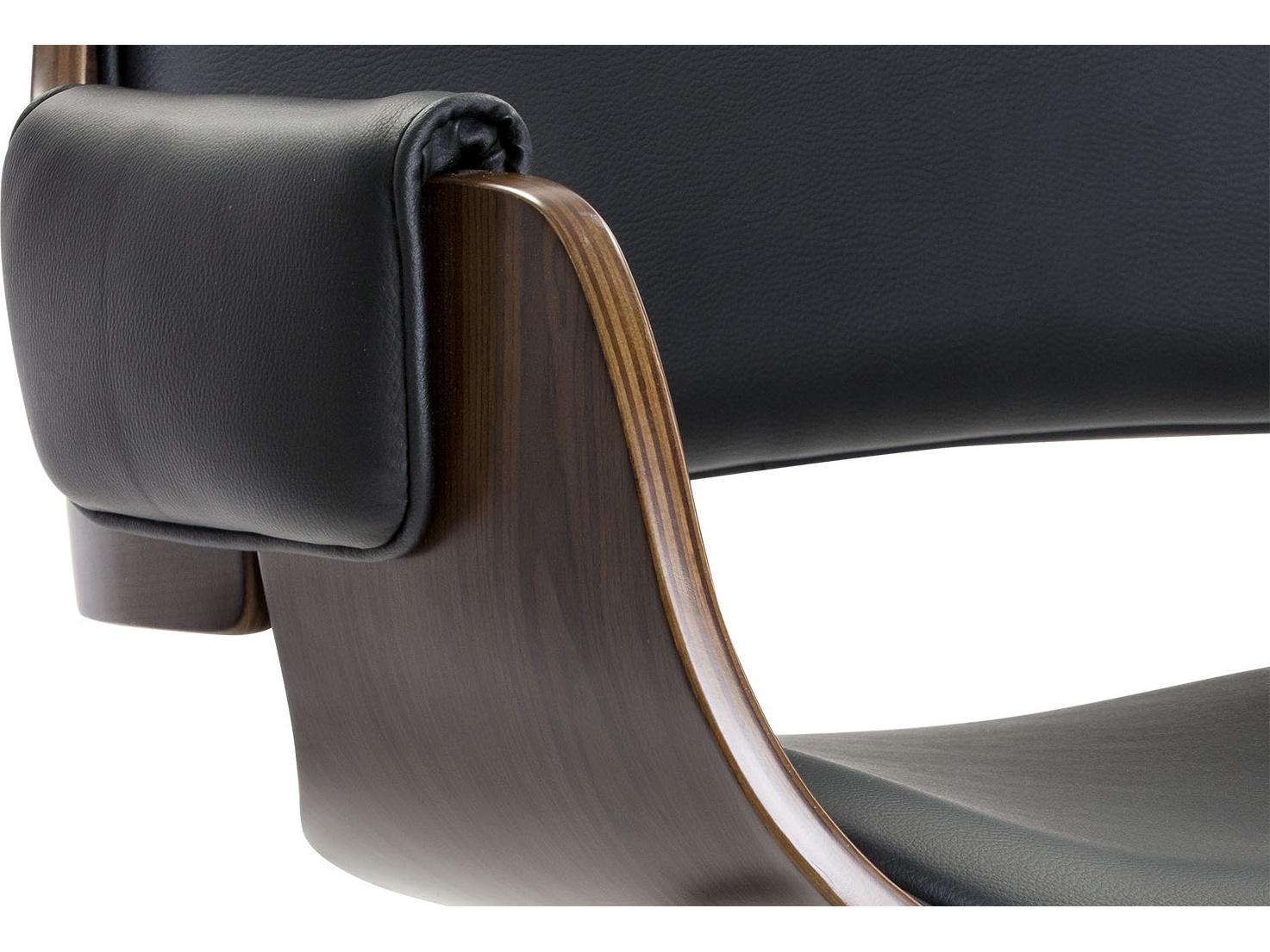 Sunpan Urban Unity Black Faux Leather Adjustable Swivel Computer Office Chair