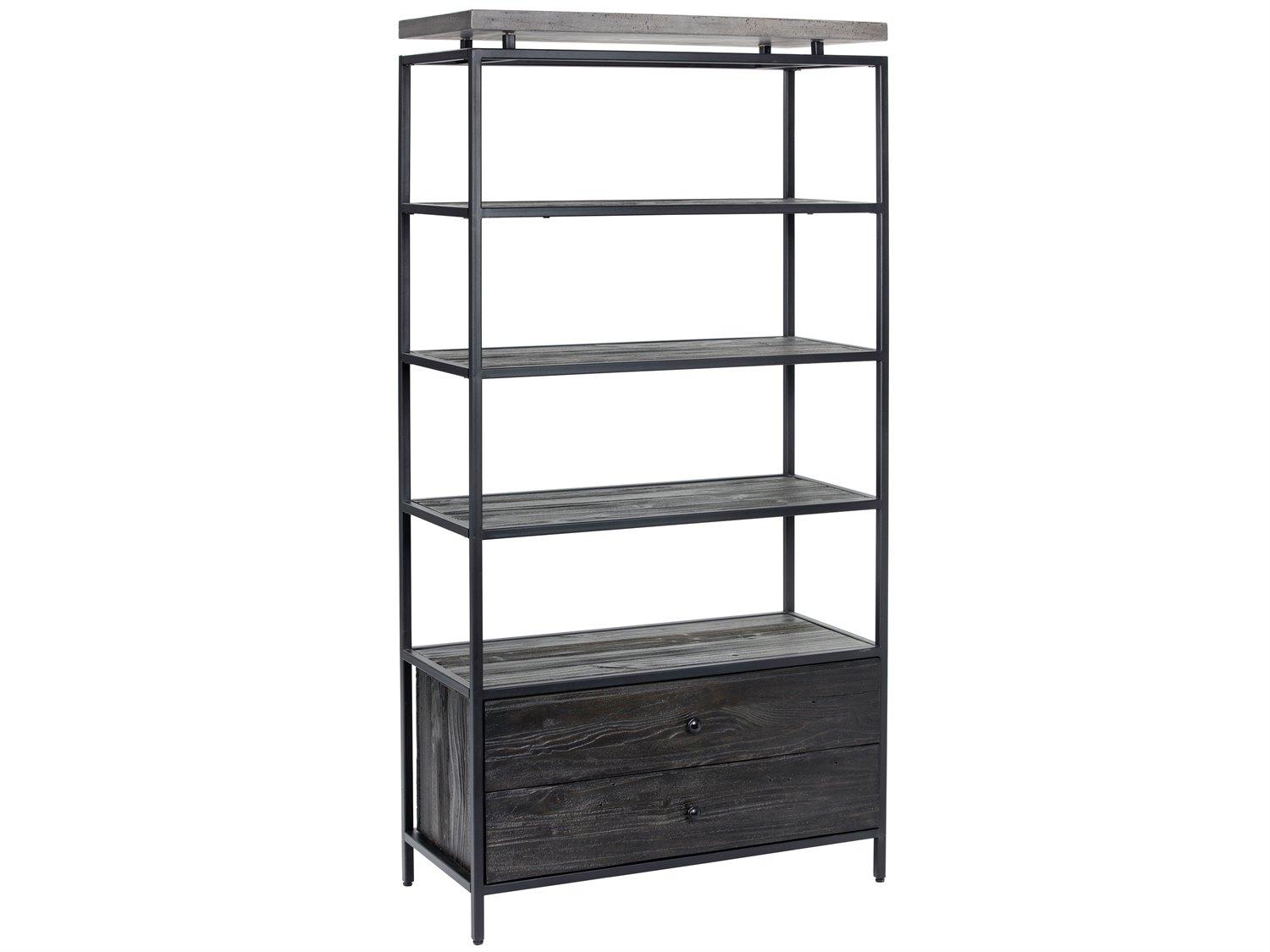 Sunpan Mixt Black Bookcase