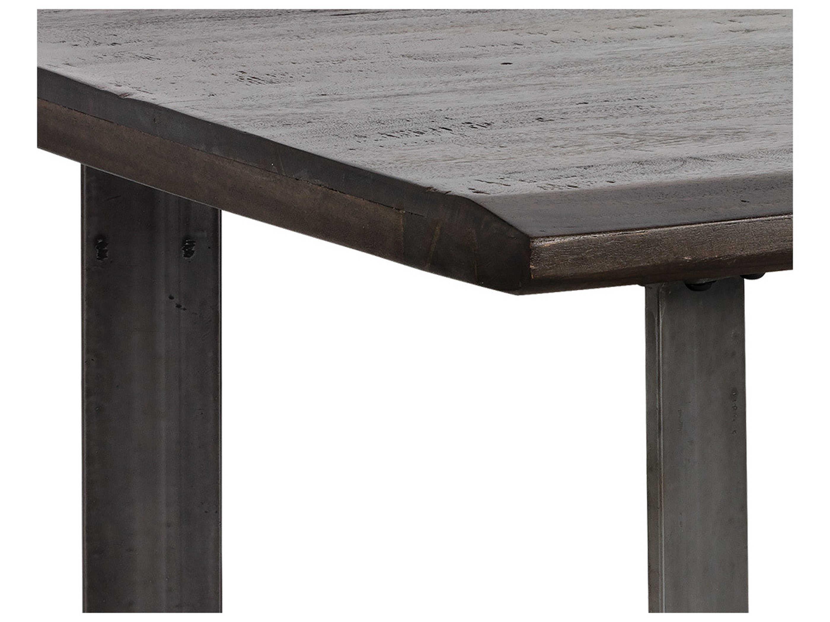 Sunpan Marley Rectangular Wood Brown Antique Gunmetal Coffee Table