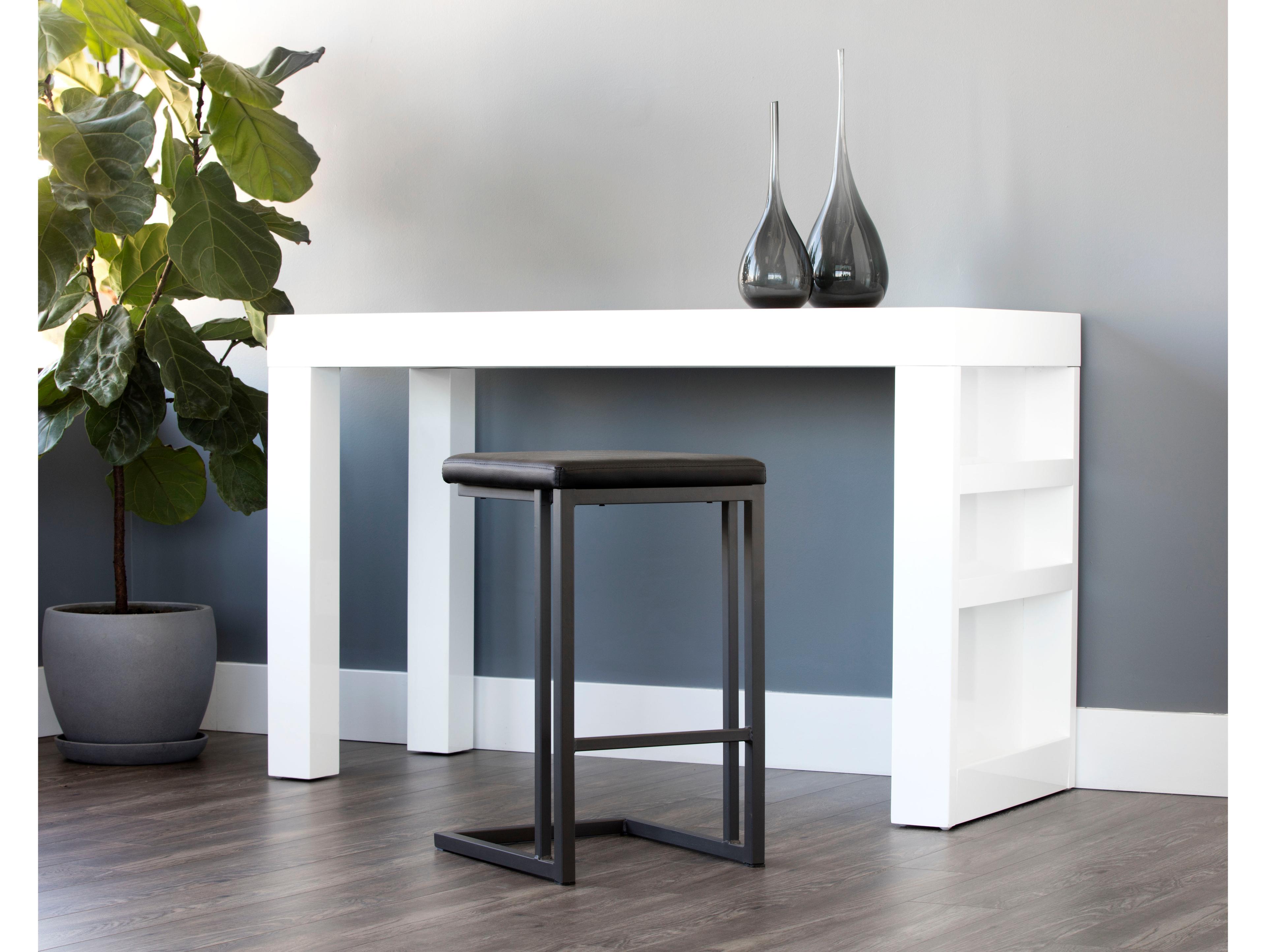 Sunpan Urban Unity 16" Boone Counter Stool Grey Onyx