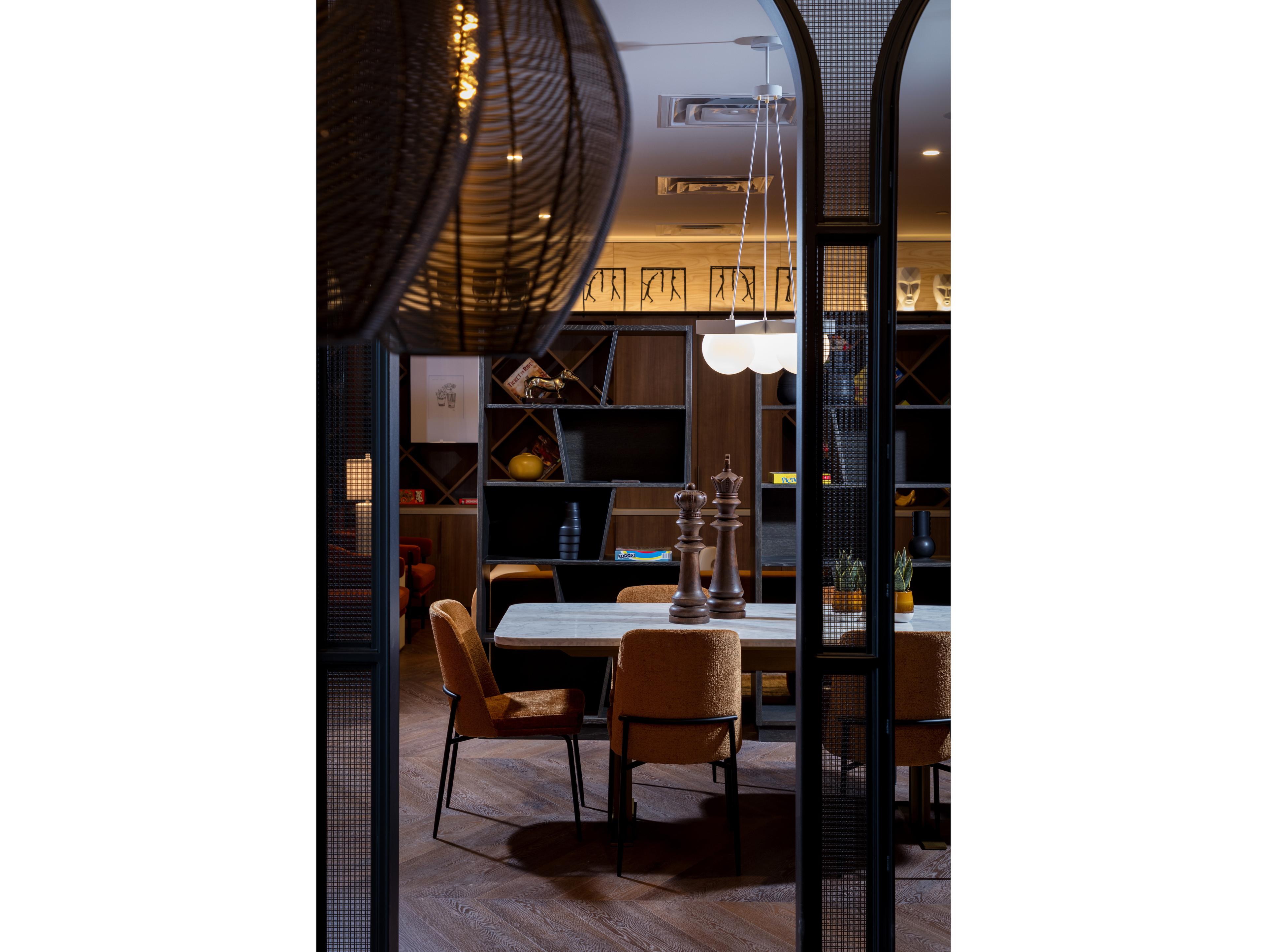 Sunpan Zenn Ambrosia Rectangular Marble White Antique Brass Dining Table