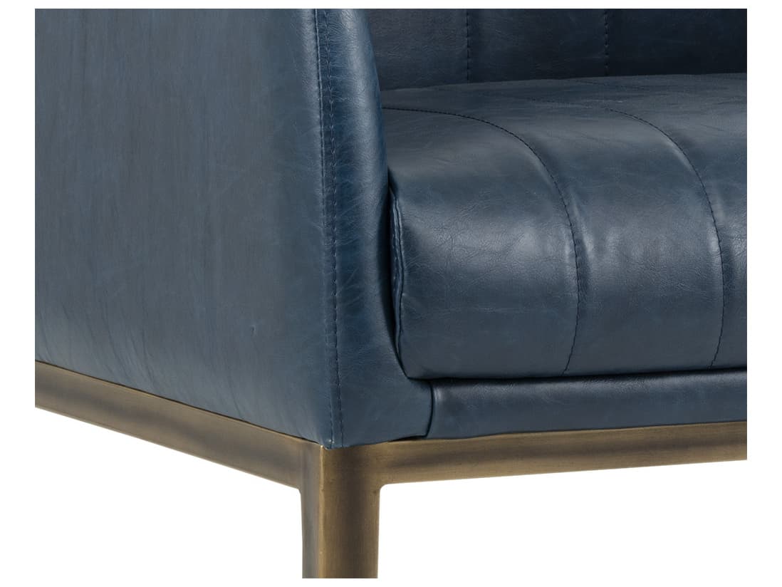 Sunpan Irongate Wolfe Blue Accent Chair
